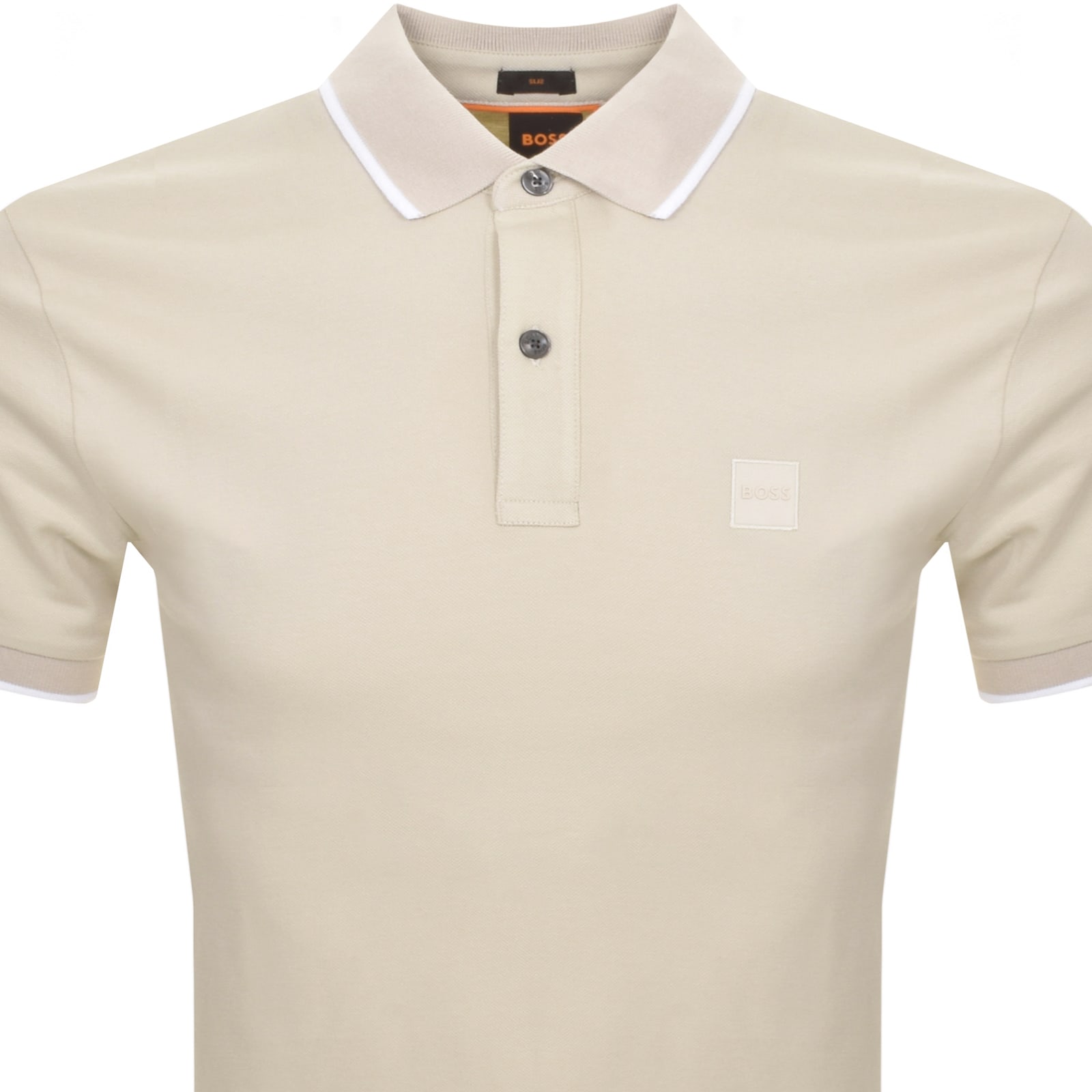 Shop Boss Casual Boss Passertip Polo T Shirt Beige