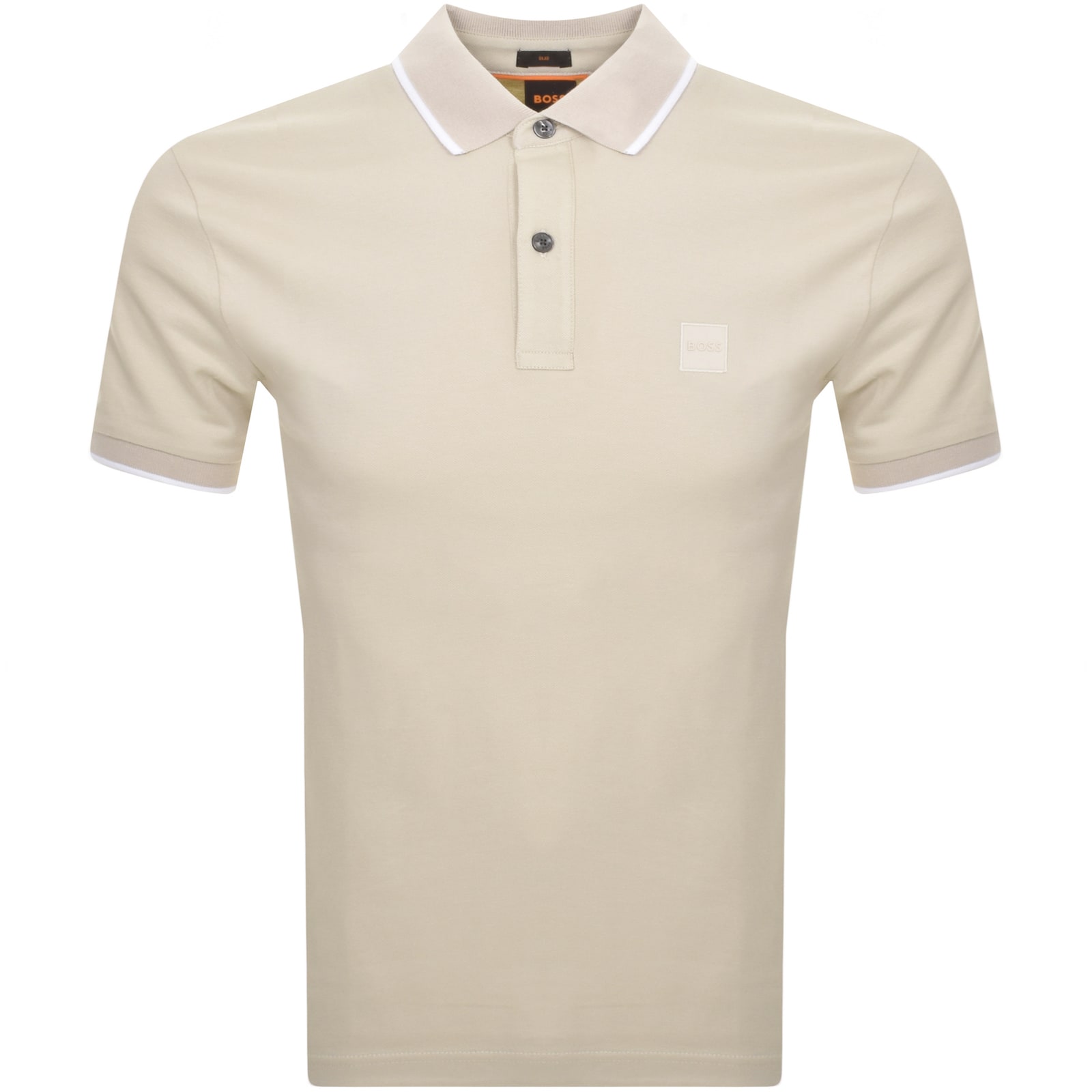 Shop Boss Casual Boss Passertip Polo T Shirt Beige