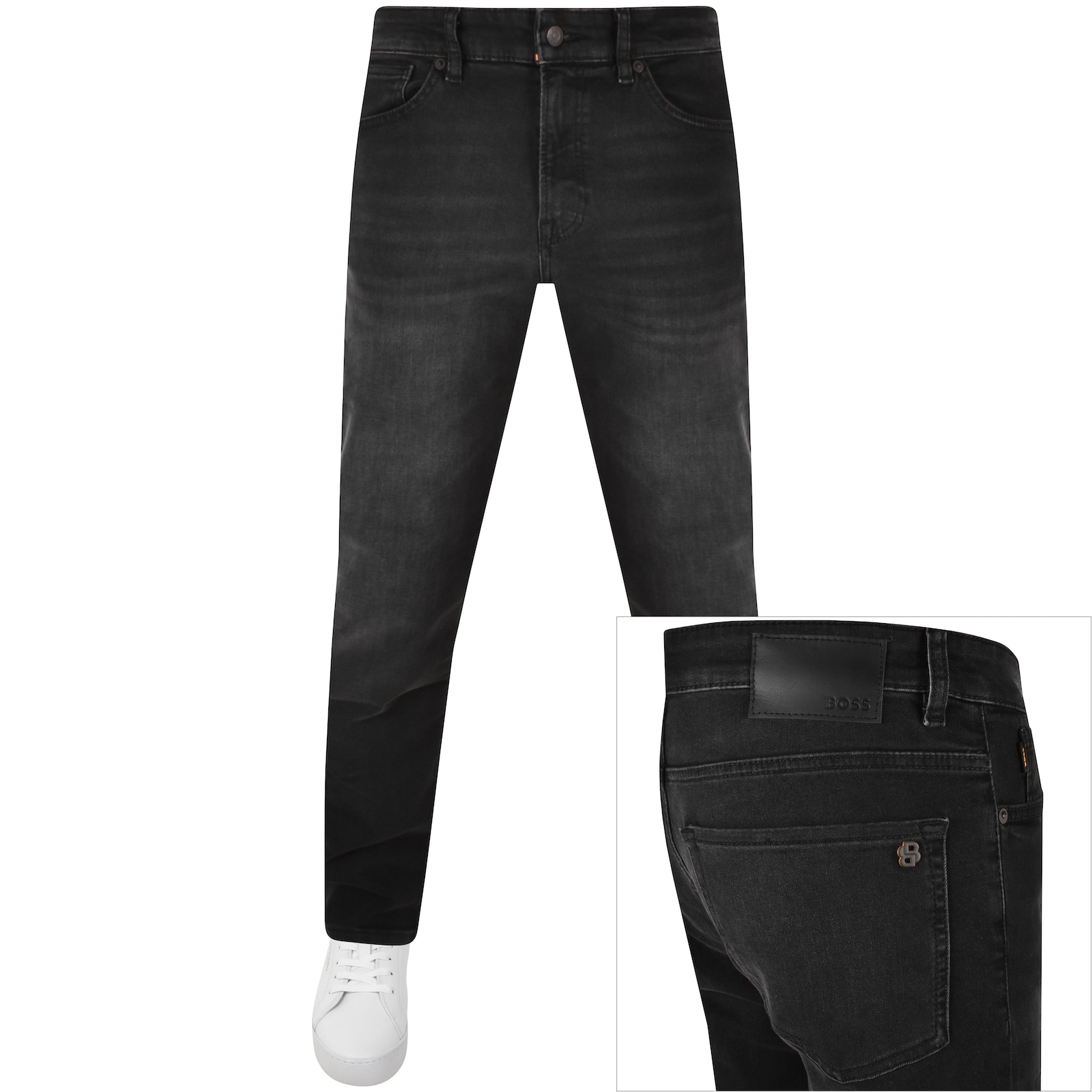 Shop Boss Casual Boss Maine Regular Fit Jeans Black