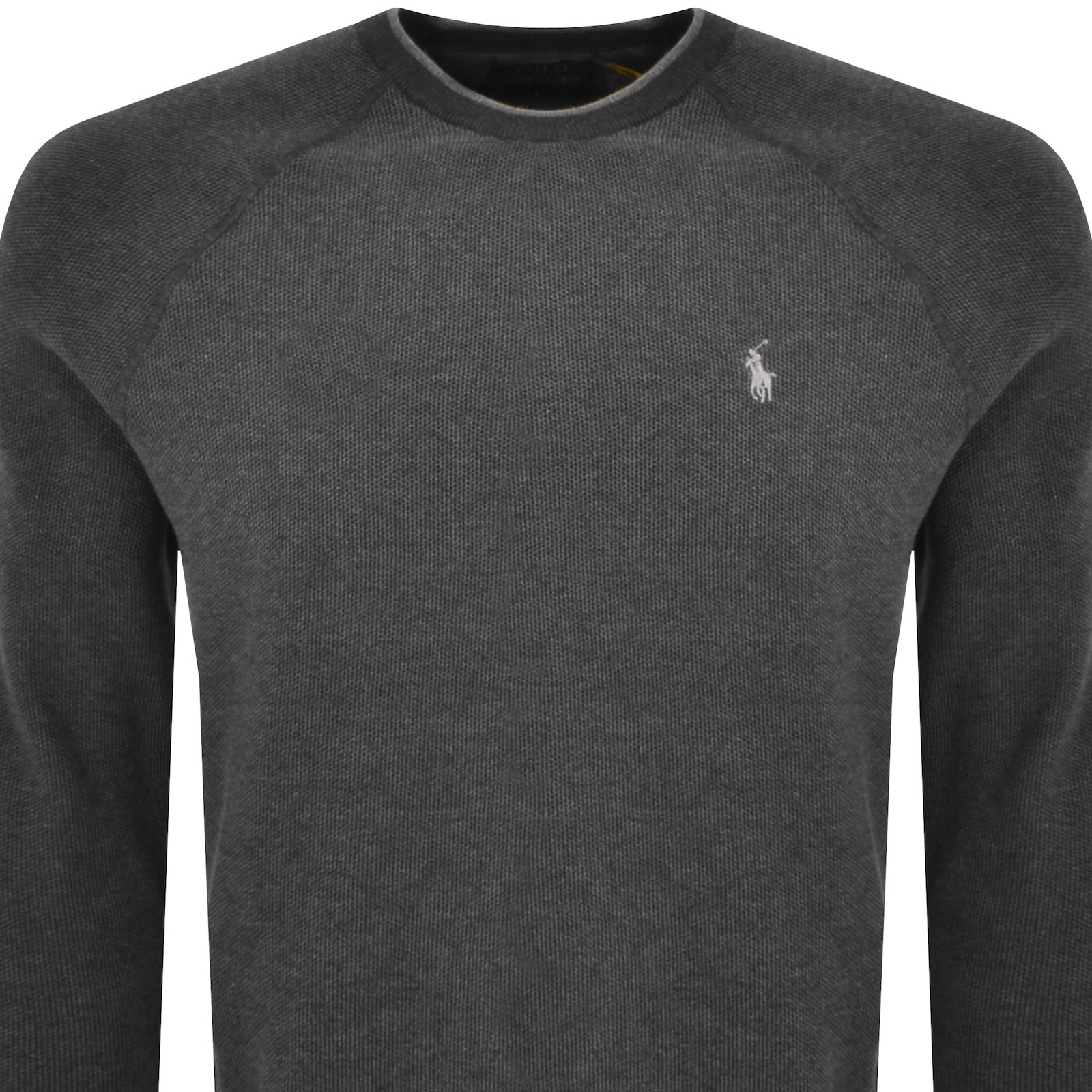 Shop Ralph Lauren Crew Neck Knit Jumper Grey