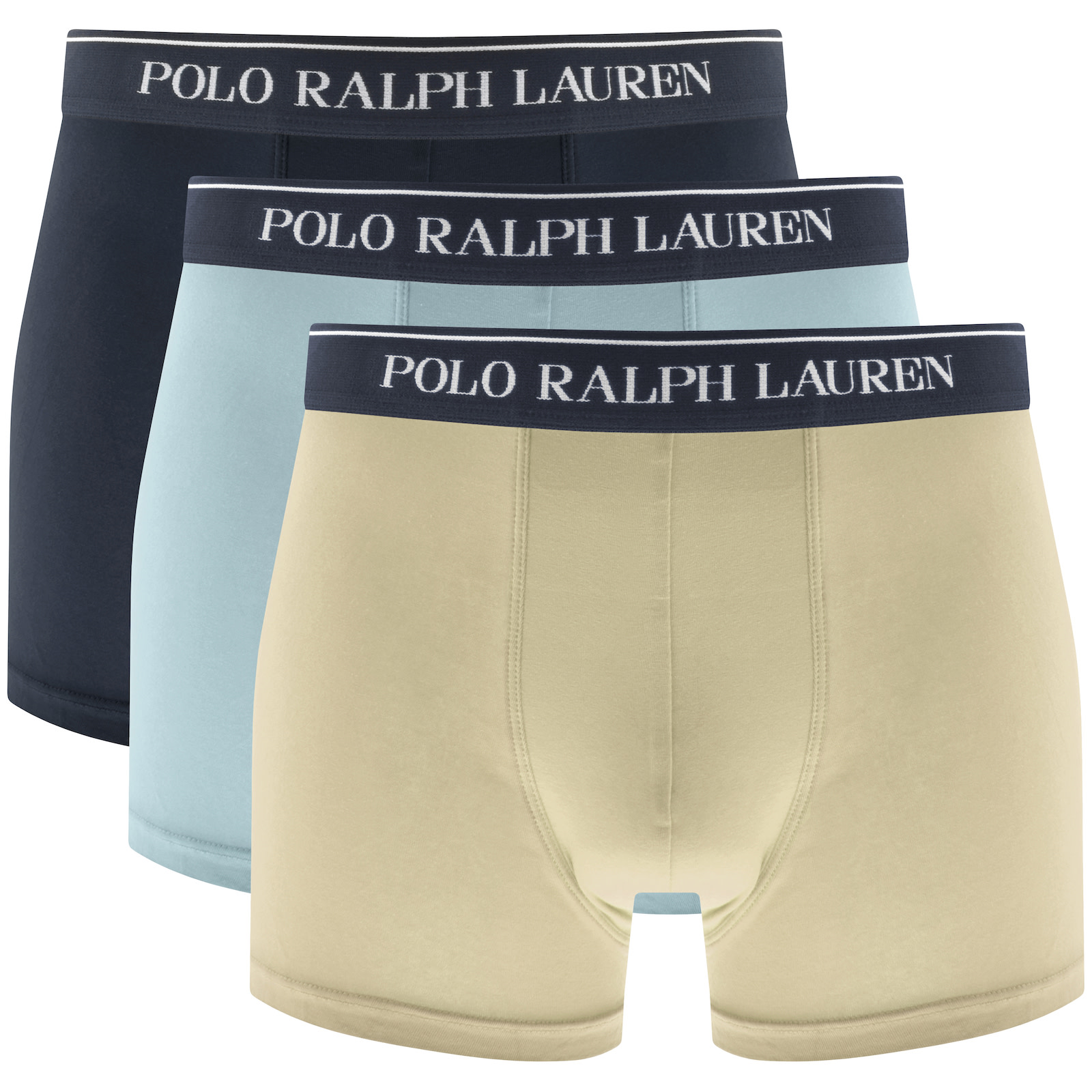 Shop Ralph Lauren Underwear 3 Pack Trunks In Grey