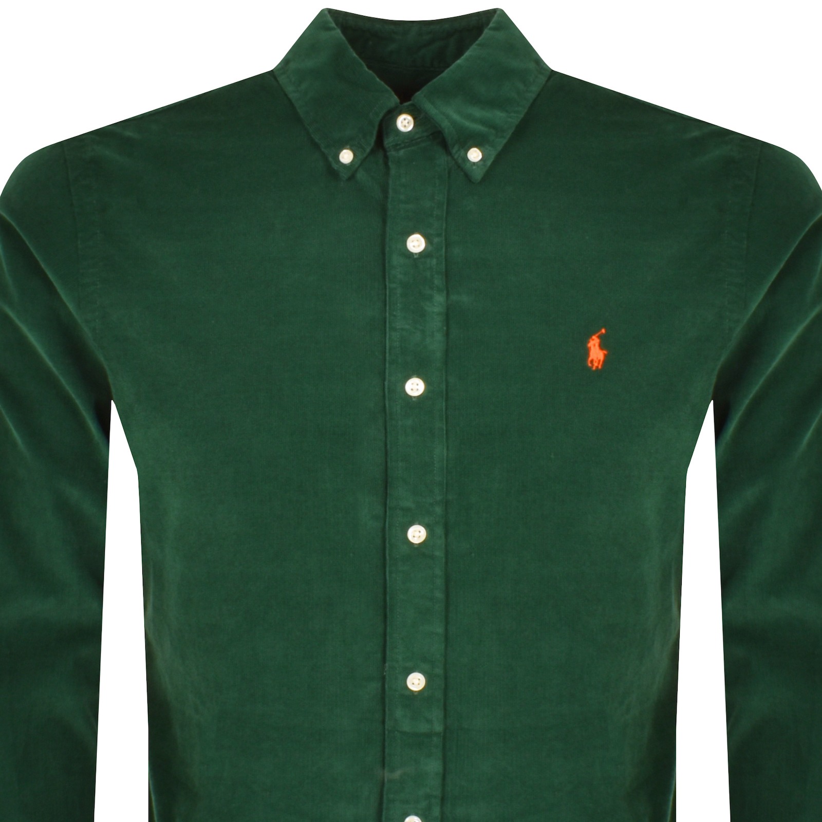 Shop Ralph Lauren Long Sleeve Corduroy Shirt Green