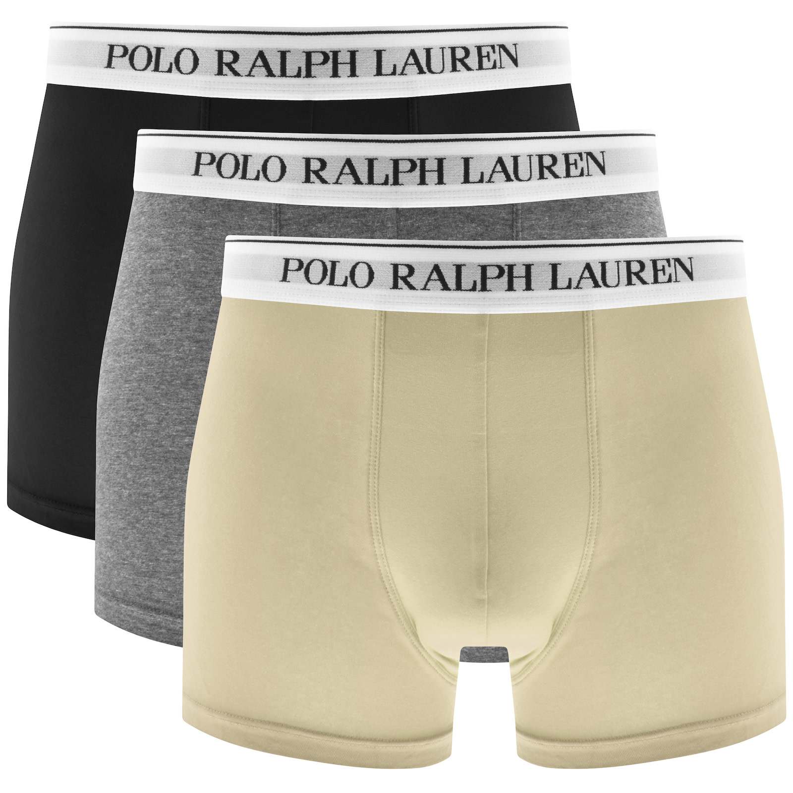 Shop Ralph Lauren Underwear 3 Pack Trunks In Black