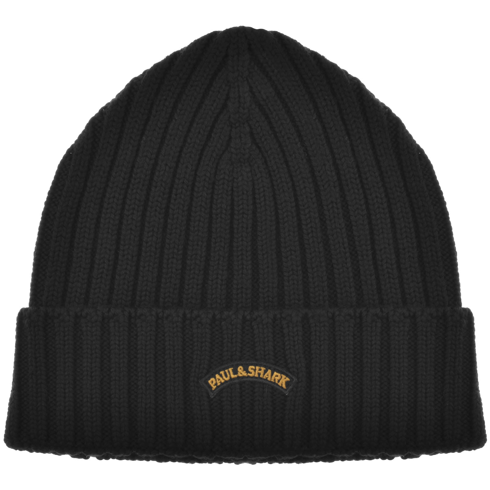 Shop Paul &amp; Shark Paul And Shark Wool Beanie Hat Black