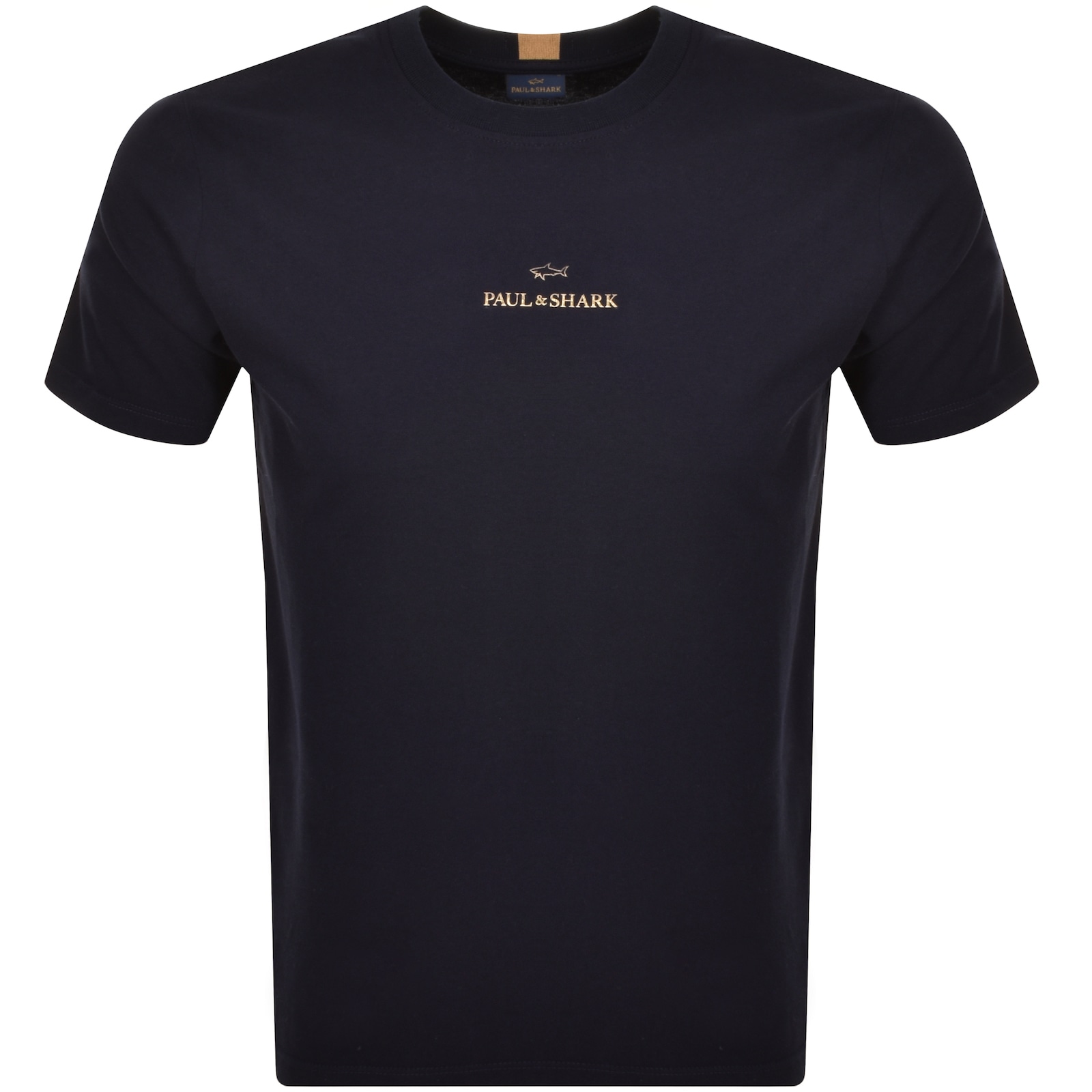 Shop Paul &amp; Shark Paul And Shark Logo T Shirt Navy