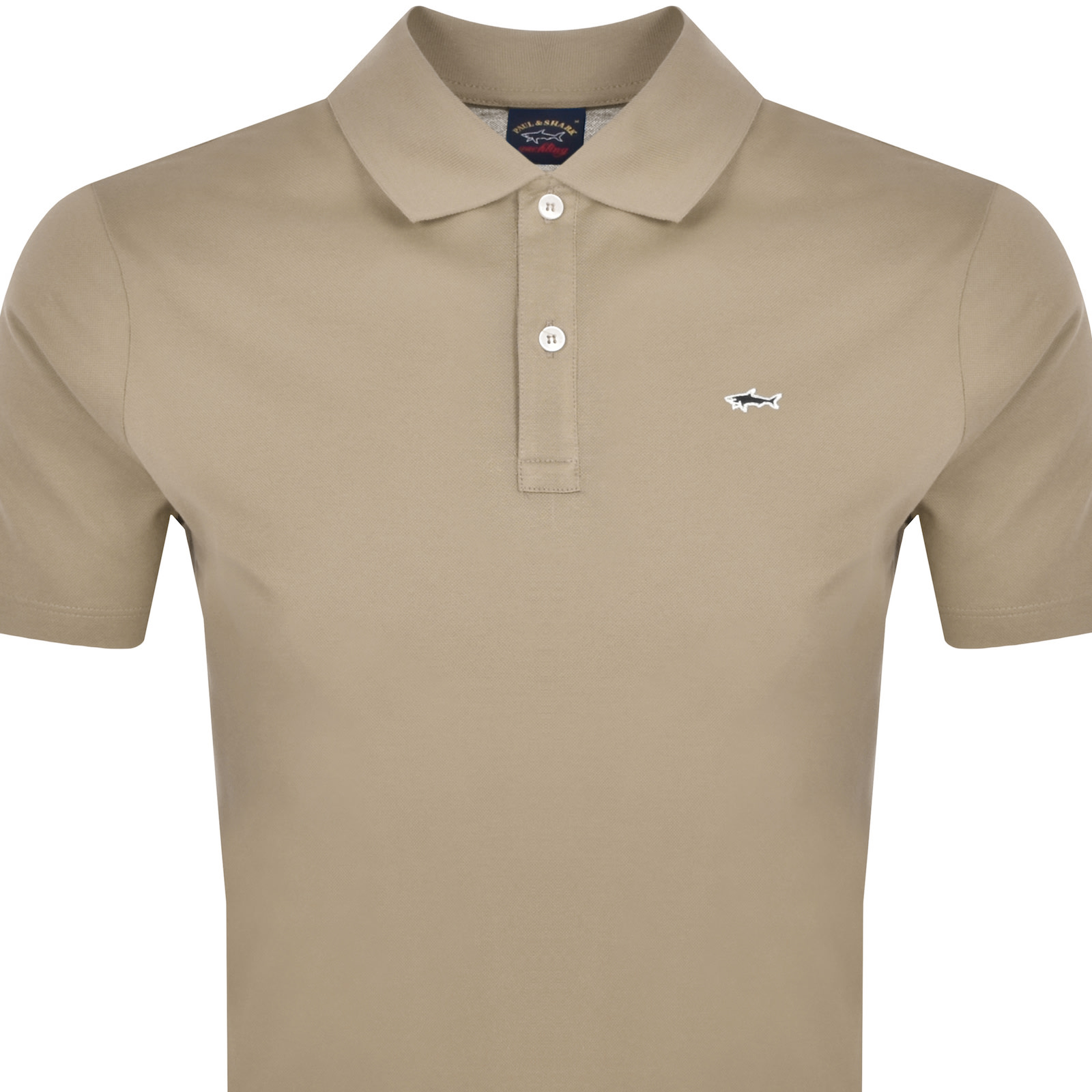 Shop Paul &amp; Shark Paul And Shark Polo T Shirt Khaki