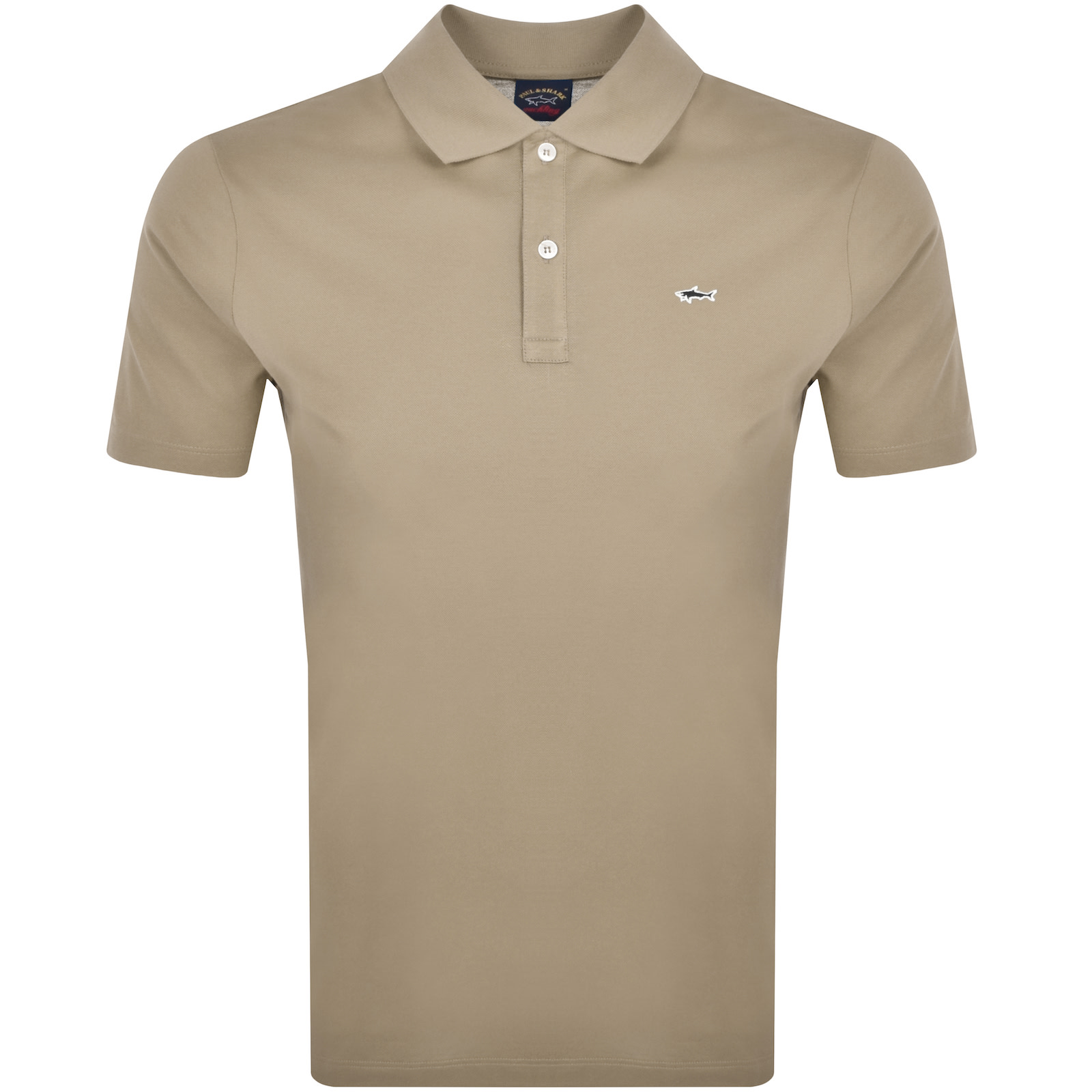 Shop Paul &amp; Shark Paul And Shark Polo T Shirt Khaki