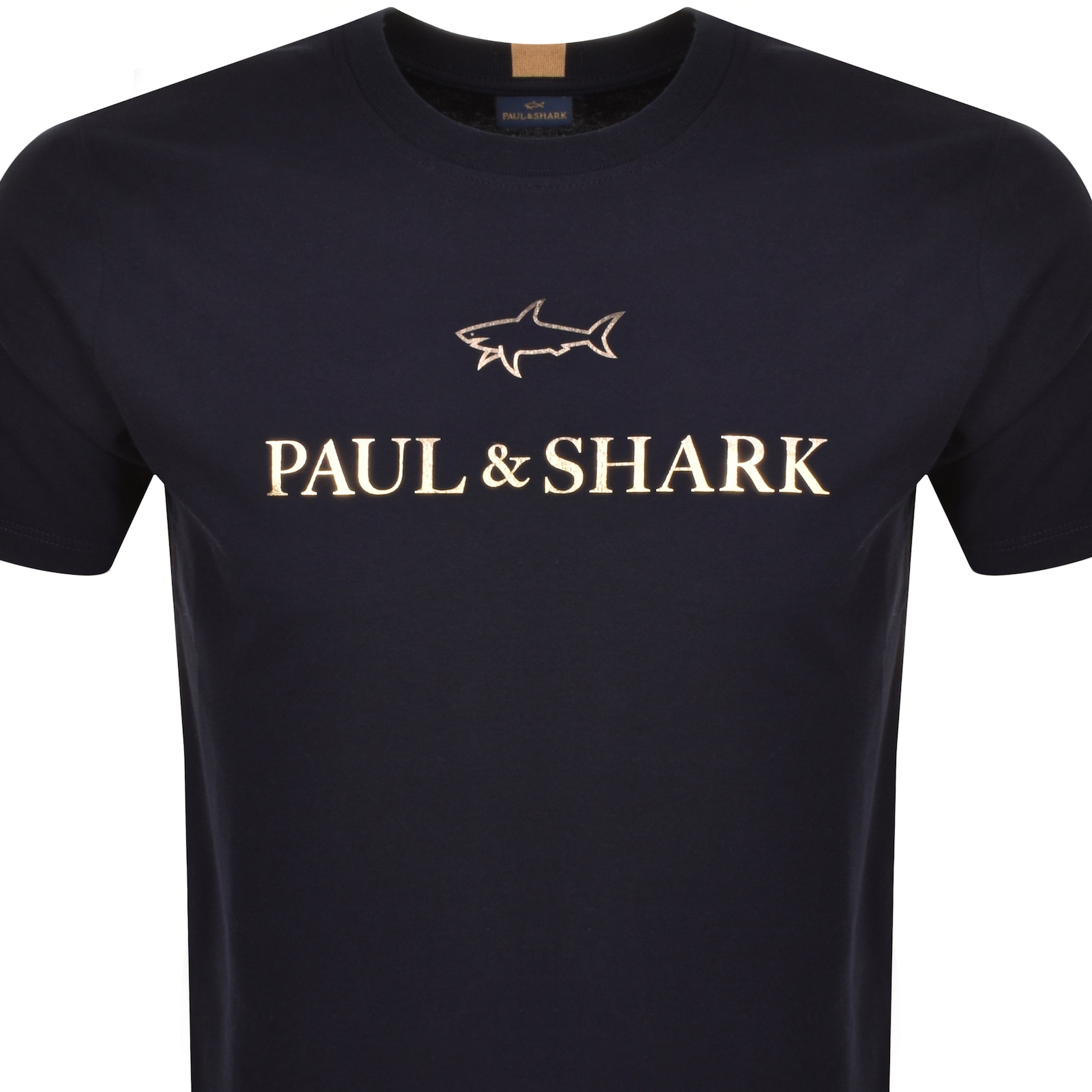 Shop Paul &amp; Shark Paul And Shark Logo T Shirt Navy