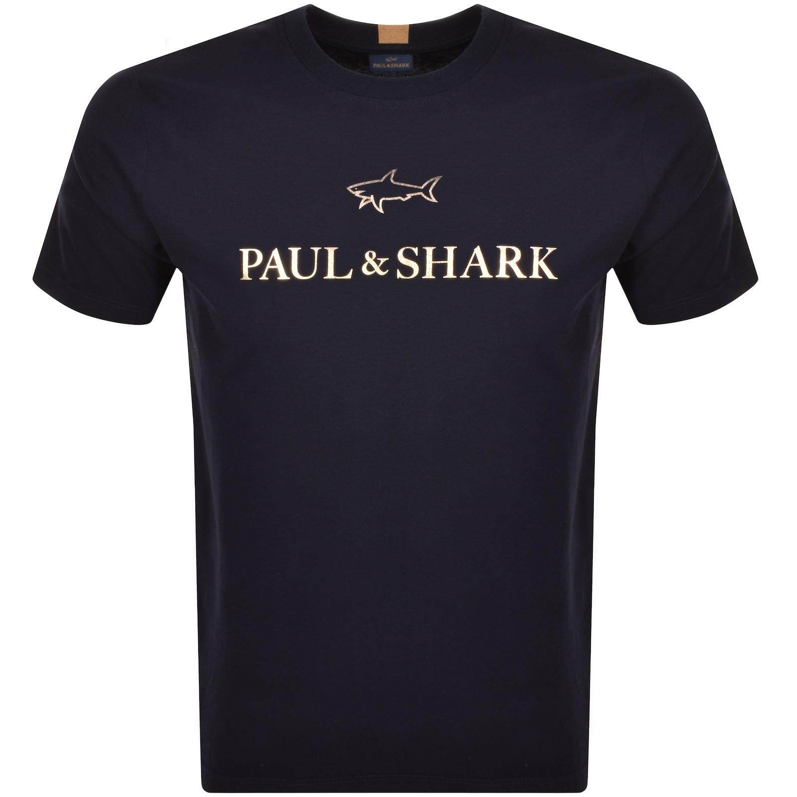 Shop Paul &amp; Shark Paul And Shark Logo T Shirt Navy