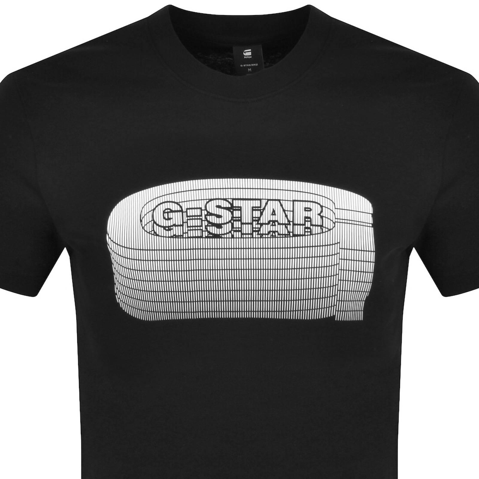 Shop G-star G Star Raw Old Skool Logo T Shirt Black