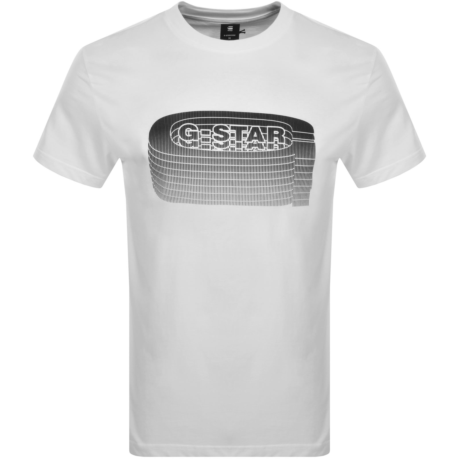 Shop G-star G Star Raw Old Skool Logo T Shirt White