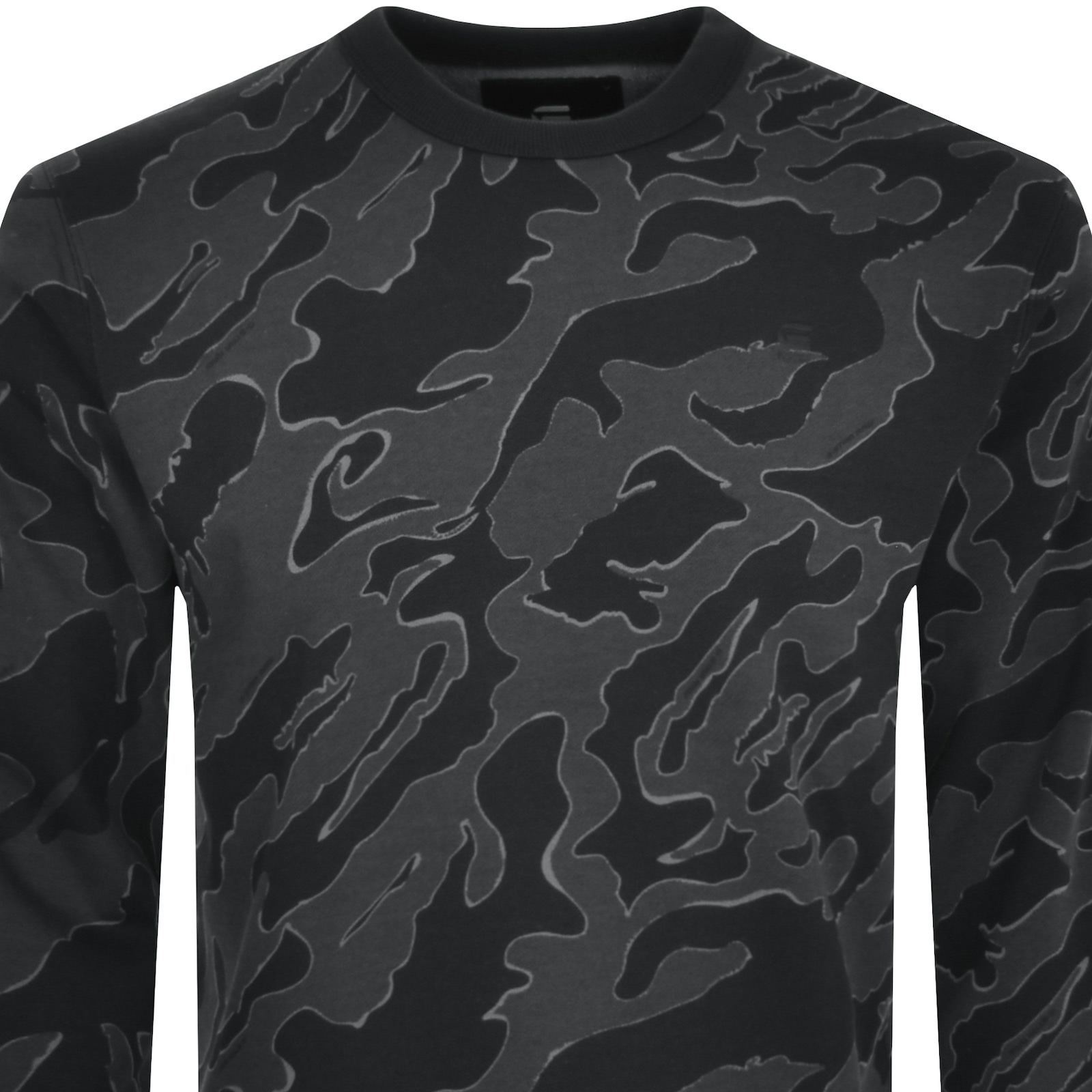 Shop G-star G Star Raw Island Camo Sweatshirt Black