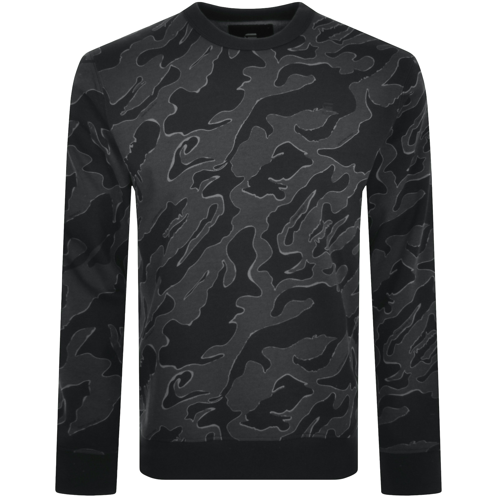 Shop G-star G Star Raw Island Camo Sweatshirt Black