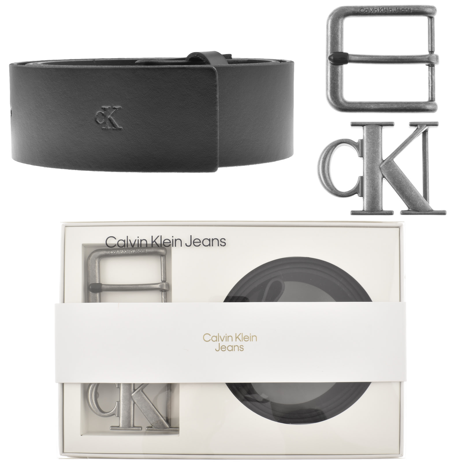 Shop Calvin Klein Jeans Gift Classic Leather Belt Black