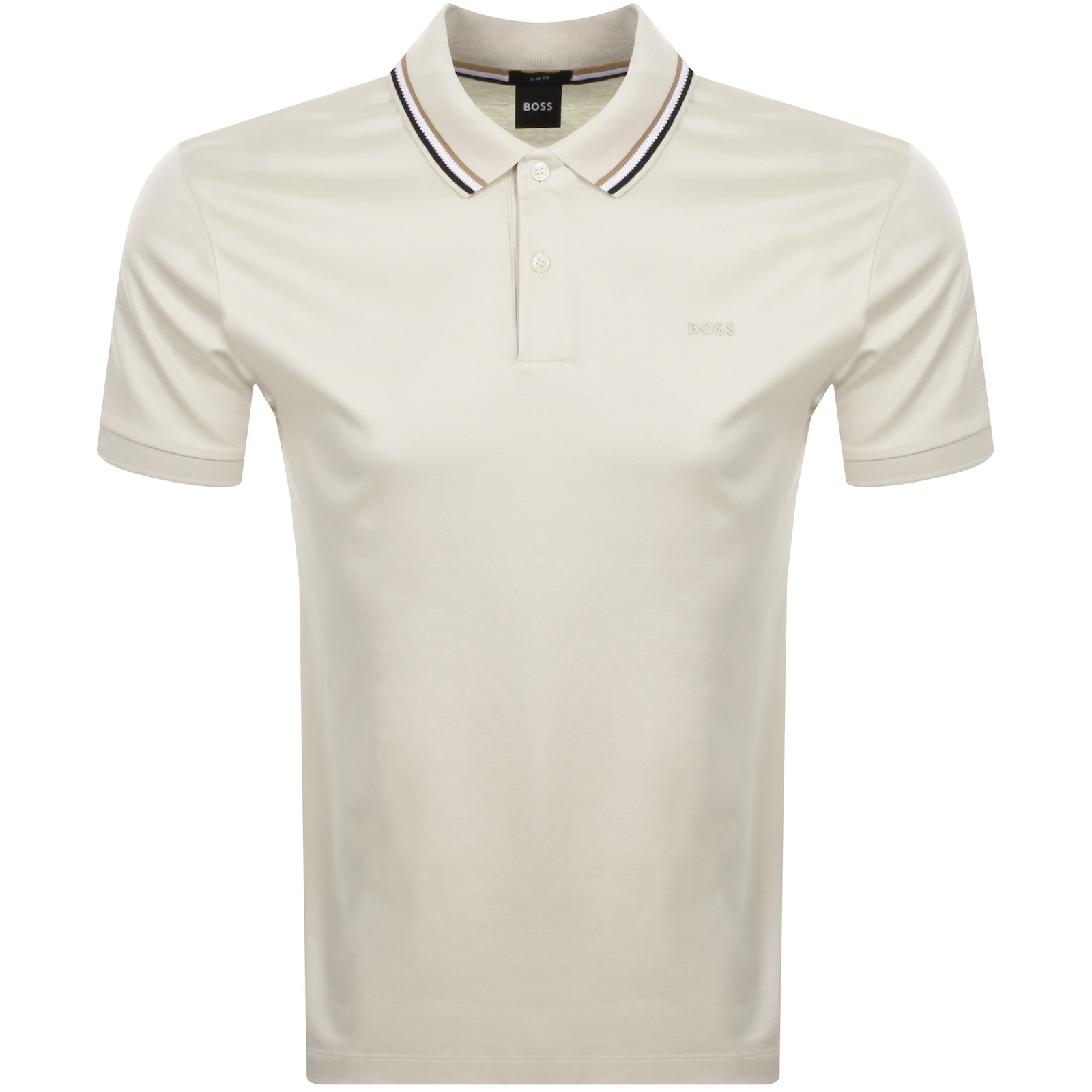 BOSS BUSINESS BOSS PENROSE 38 POLO T SHIRT CREAM 