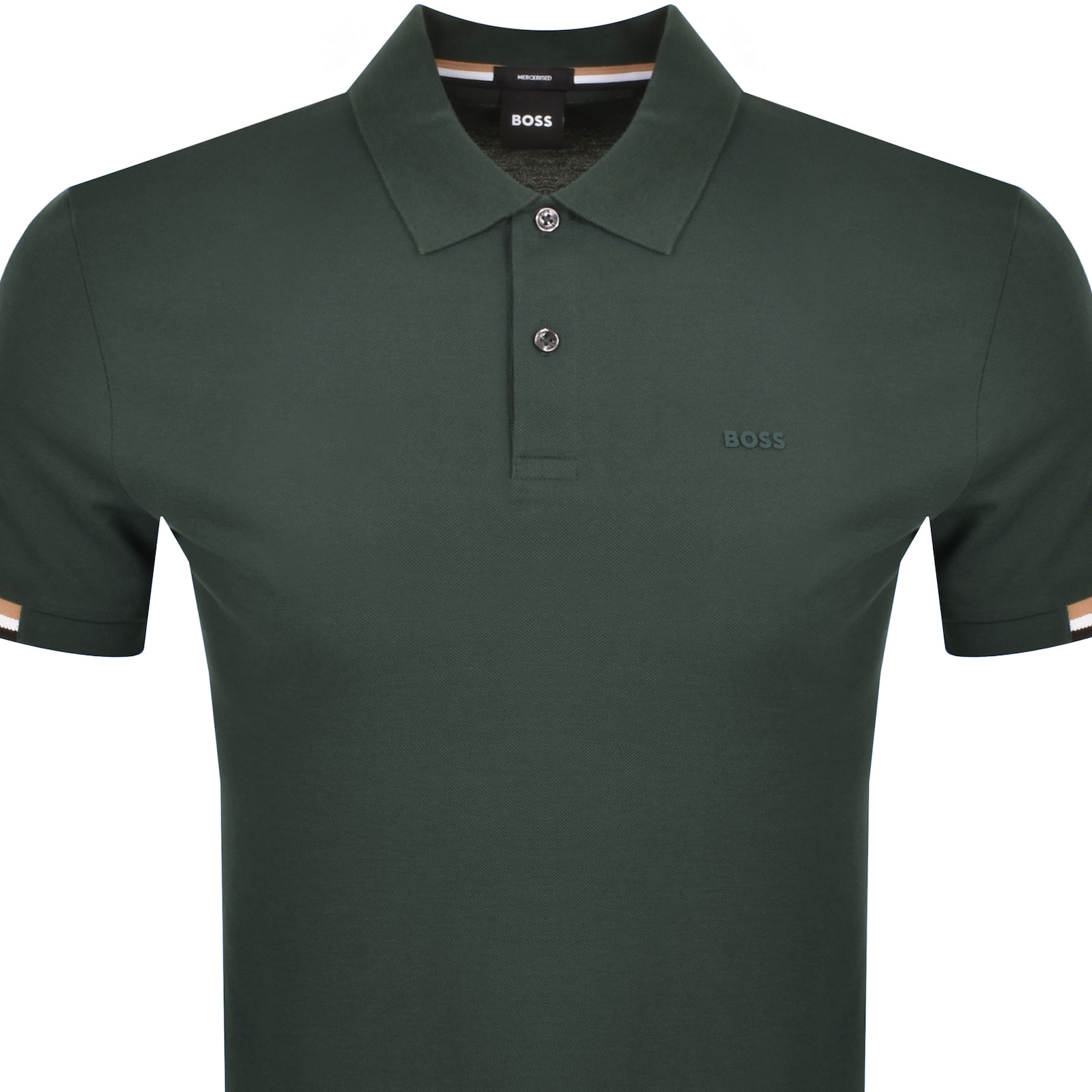 Shop Boss Business Boss Parlay 147 Mercerised Polo T Shirt Green