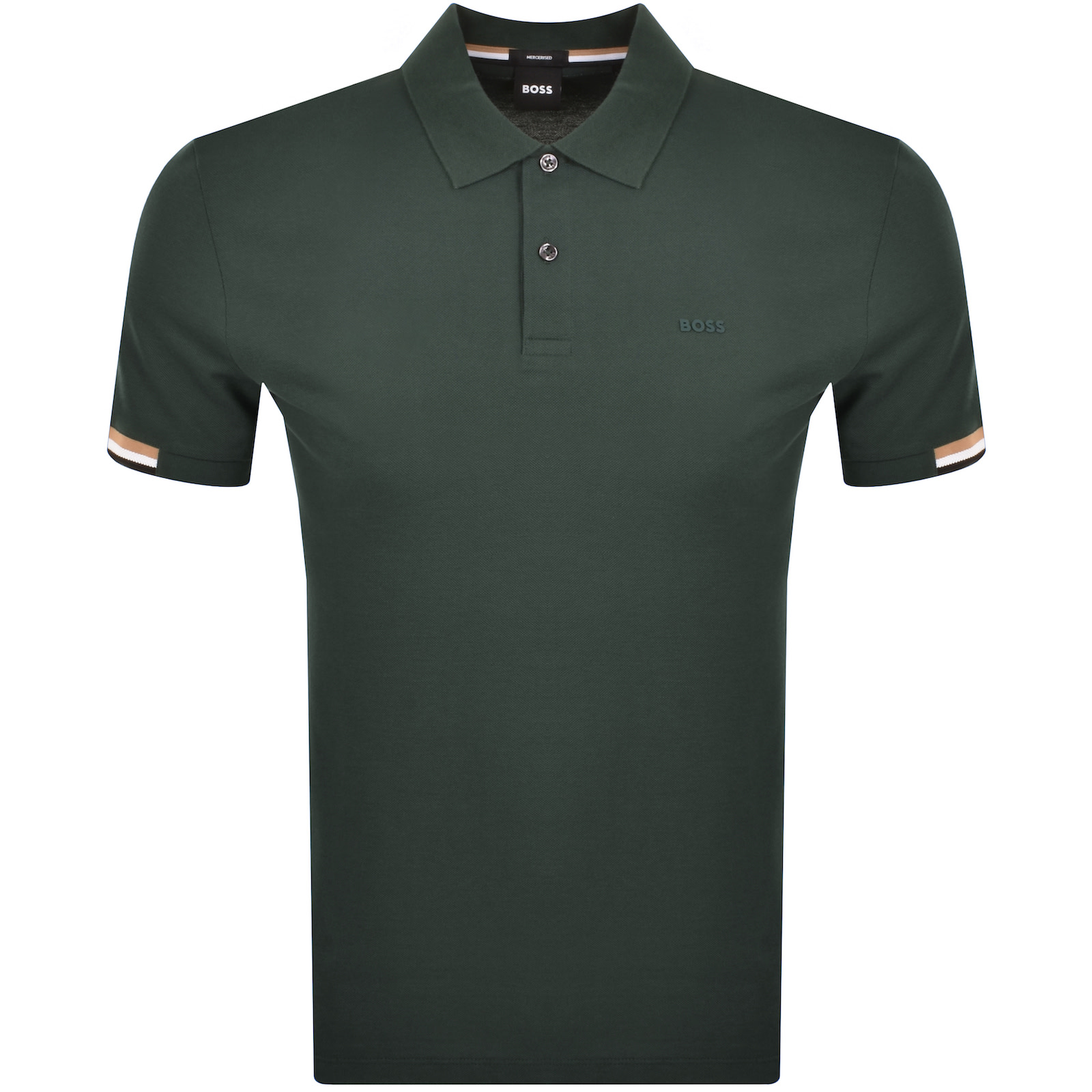 Shop Boss Business Boss Parlay 147 Mercerised Polo T Shirt Green