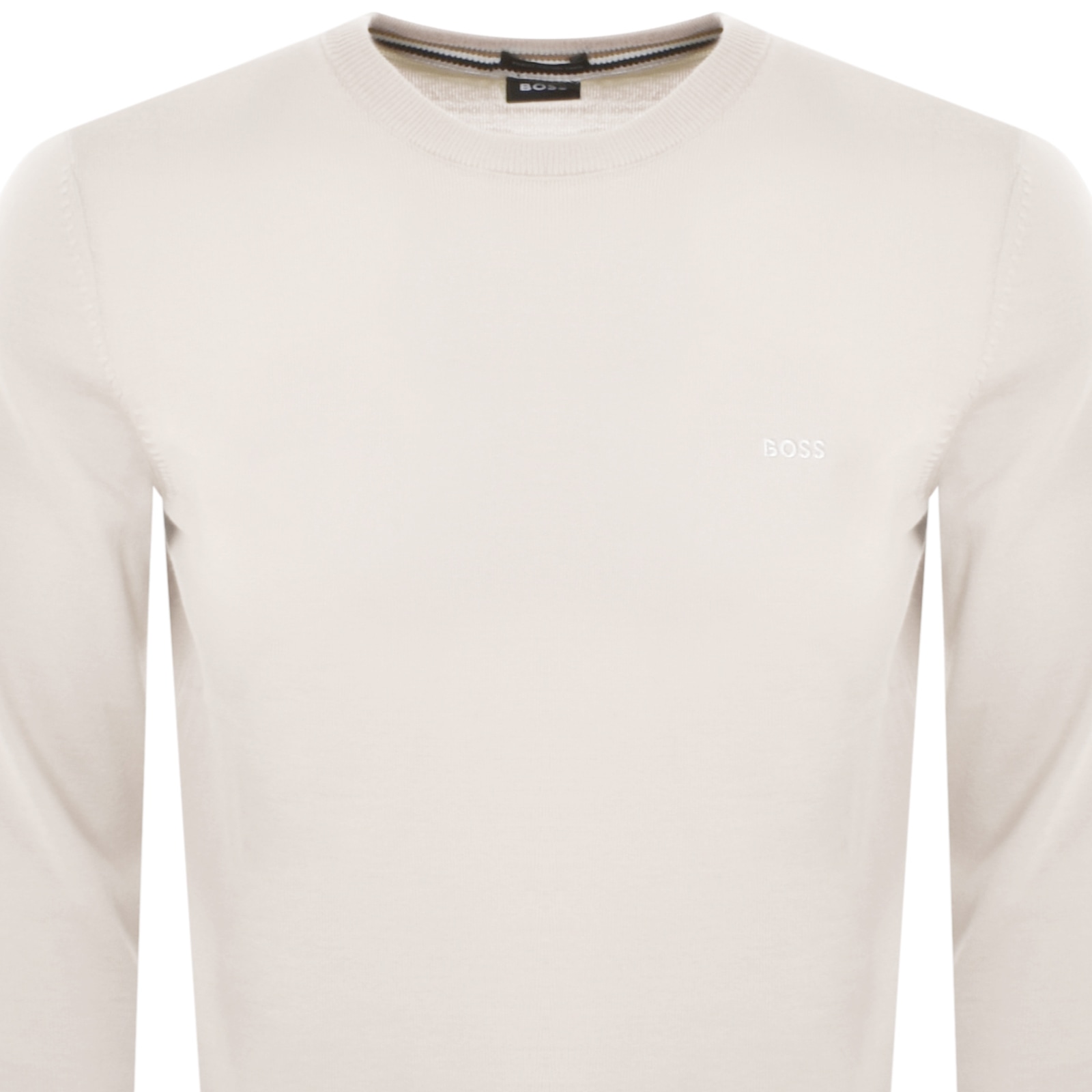 Shop Boss Business Boss Botto Knit Jumper Cream