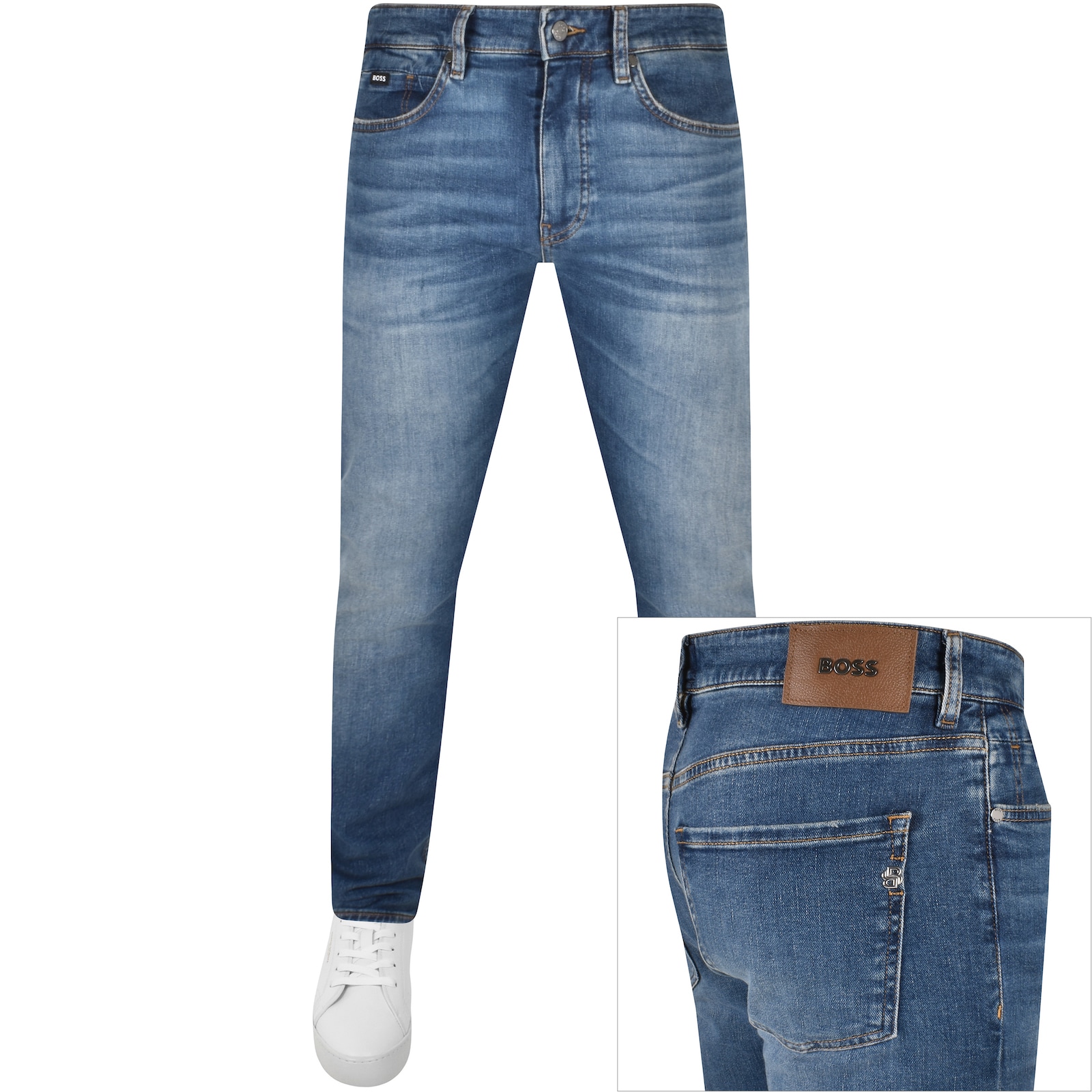 Shop Boss Business Boss H Delaware Slim Fit Jeans Blue