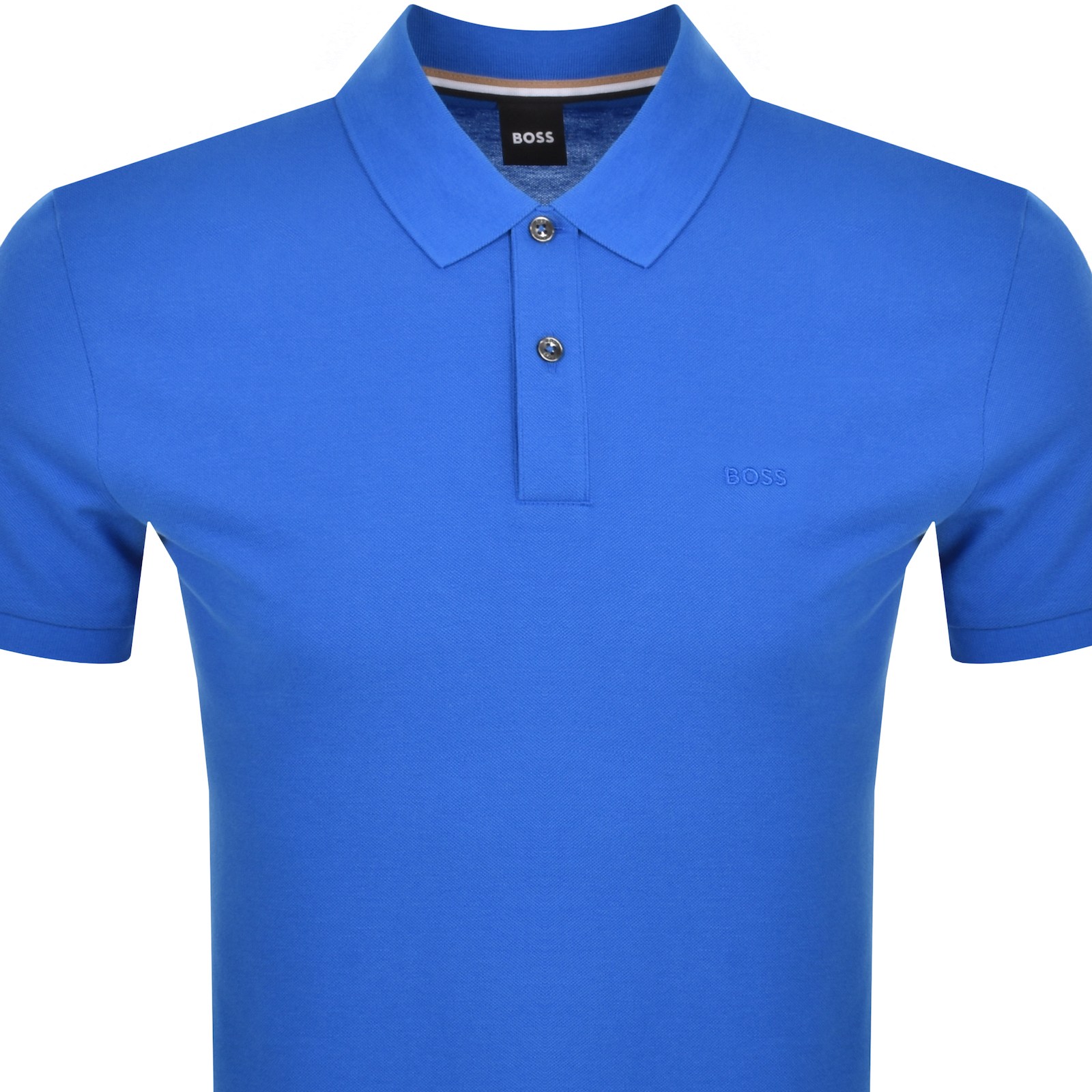 BOSS BUSINESS BOSS PALLAS POLO T SHIRT BLUE 