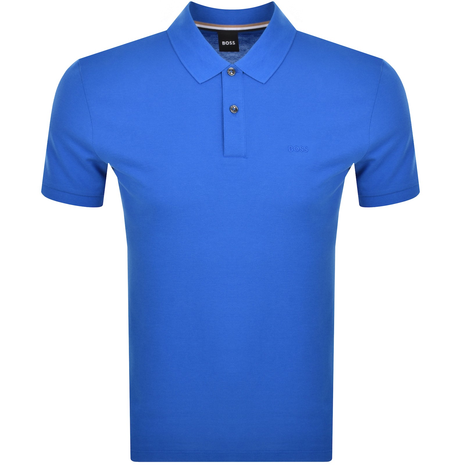 BOSS BUSINESS BOSS PALLAS POLO T SHIRT BLUE 