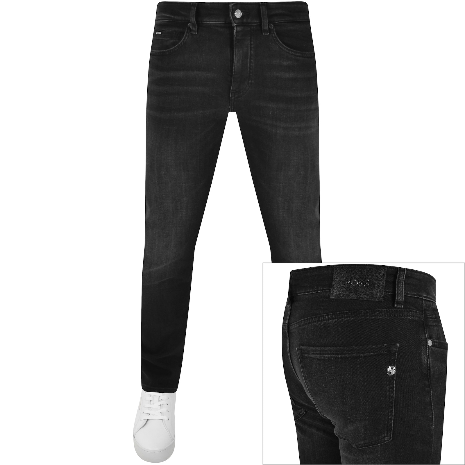 Shop Boss Business Boss H Delaware Slim Fit Jeans Black