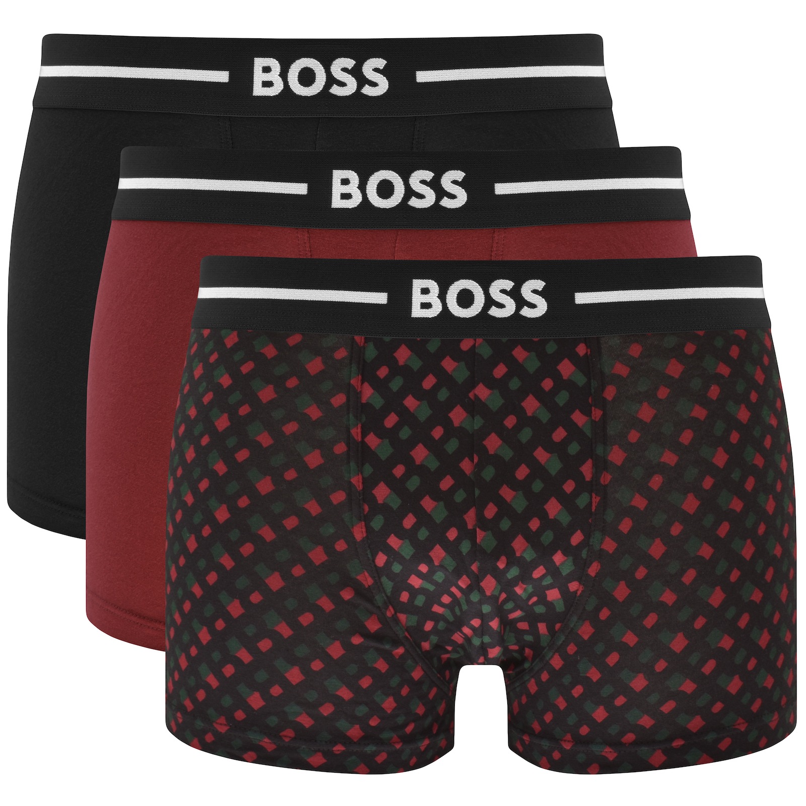 Boss Business Boss Underwear 3 Pack Trunks In Brown