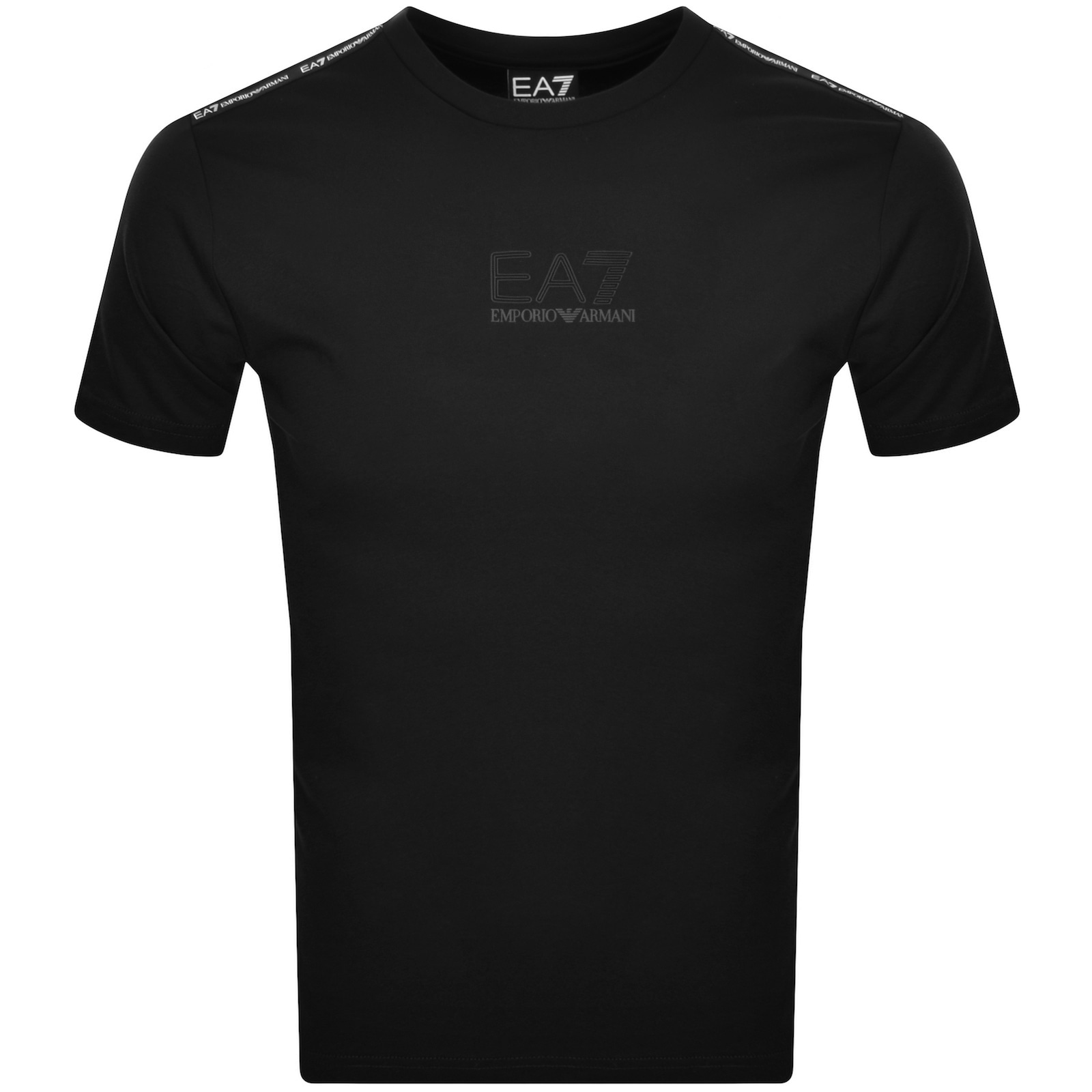 Shop Ea7 Emporio Armani Logo T Shirt Black