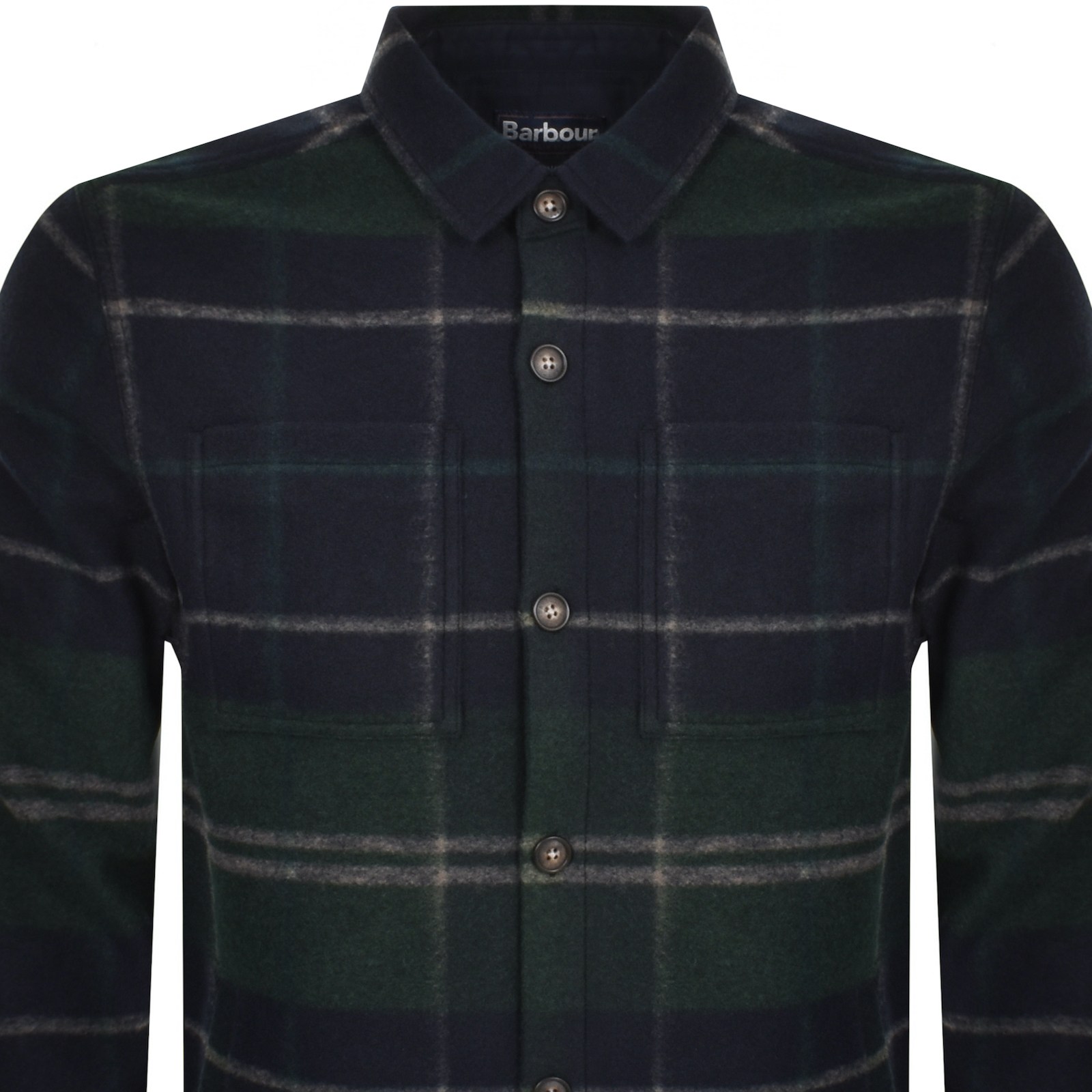 Shop Barbour Chaptor Overshirt Green