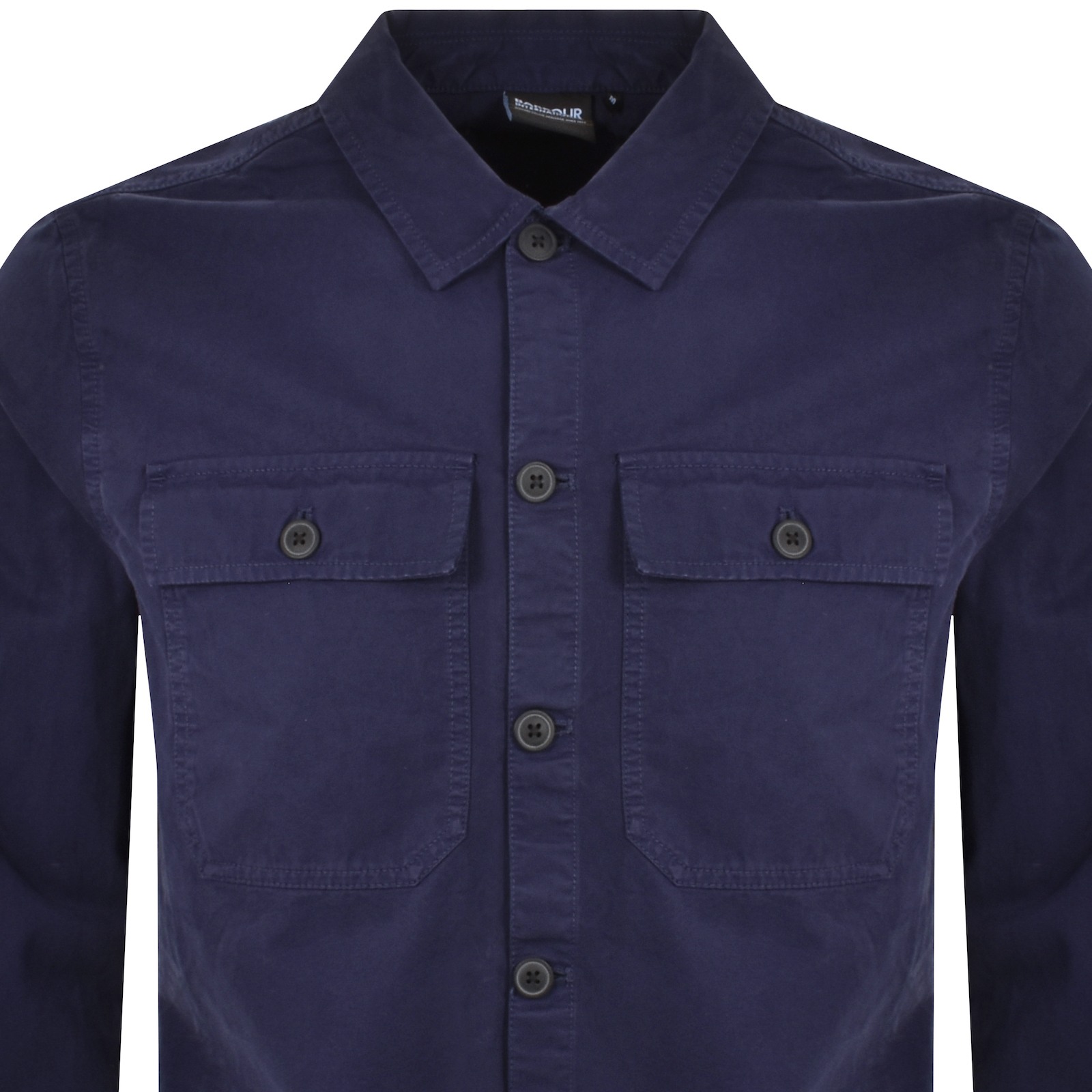 Shop Barbour International Arlo Overshirt Blue