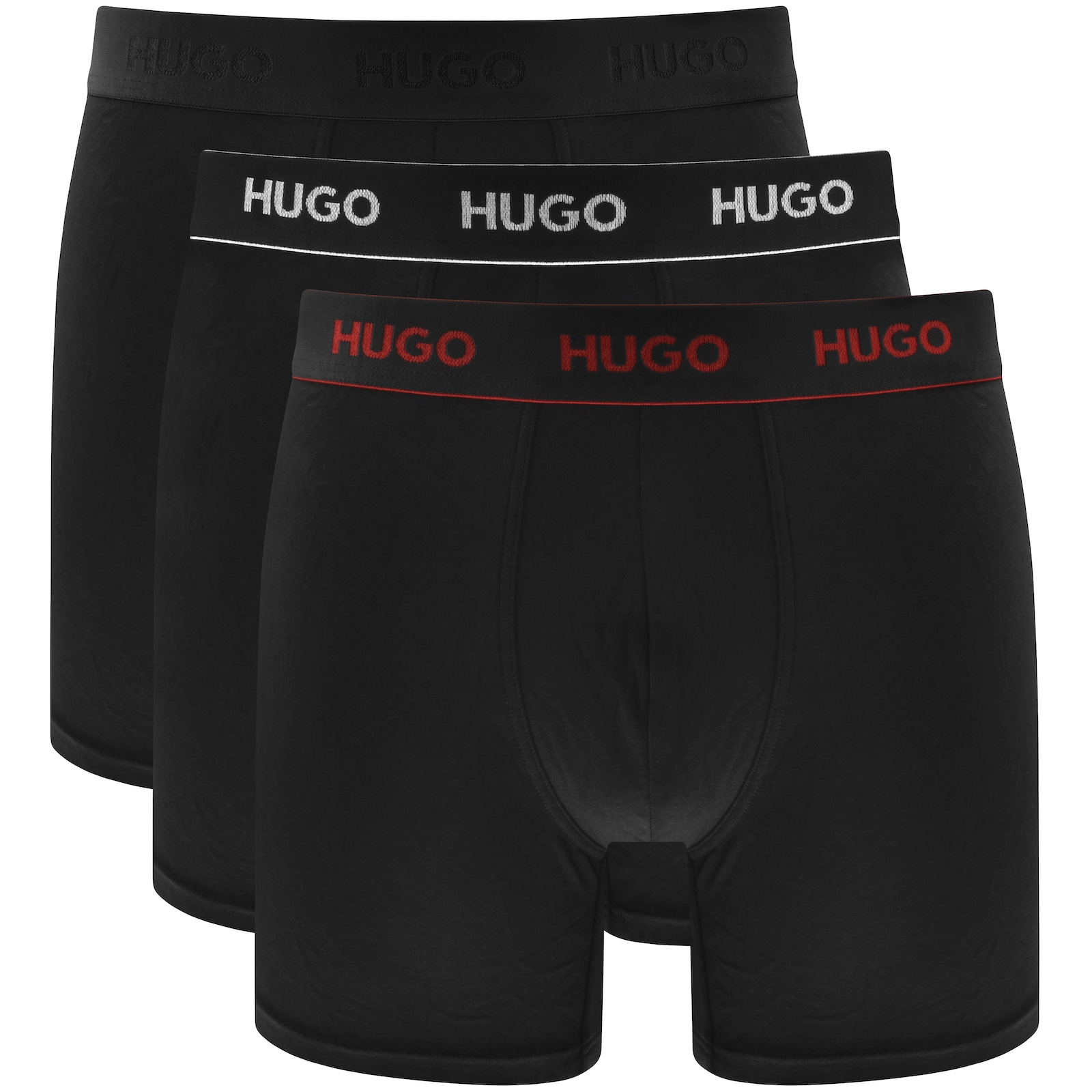 Shop Hugo Underwear 3 Pack Boxer Briefs In Black