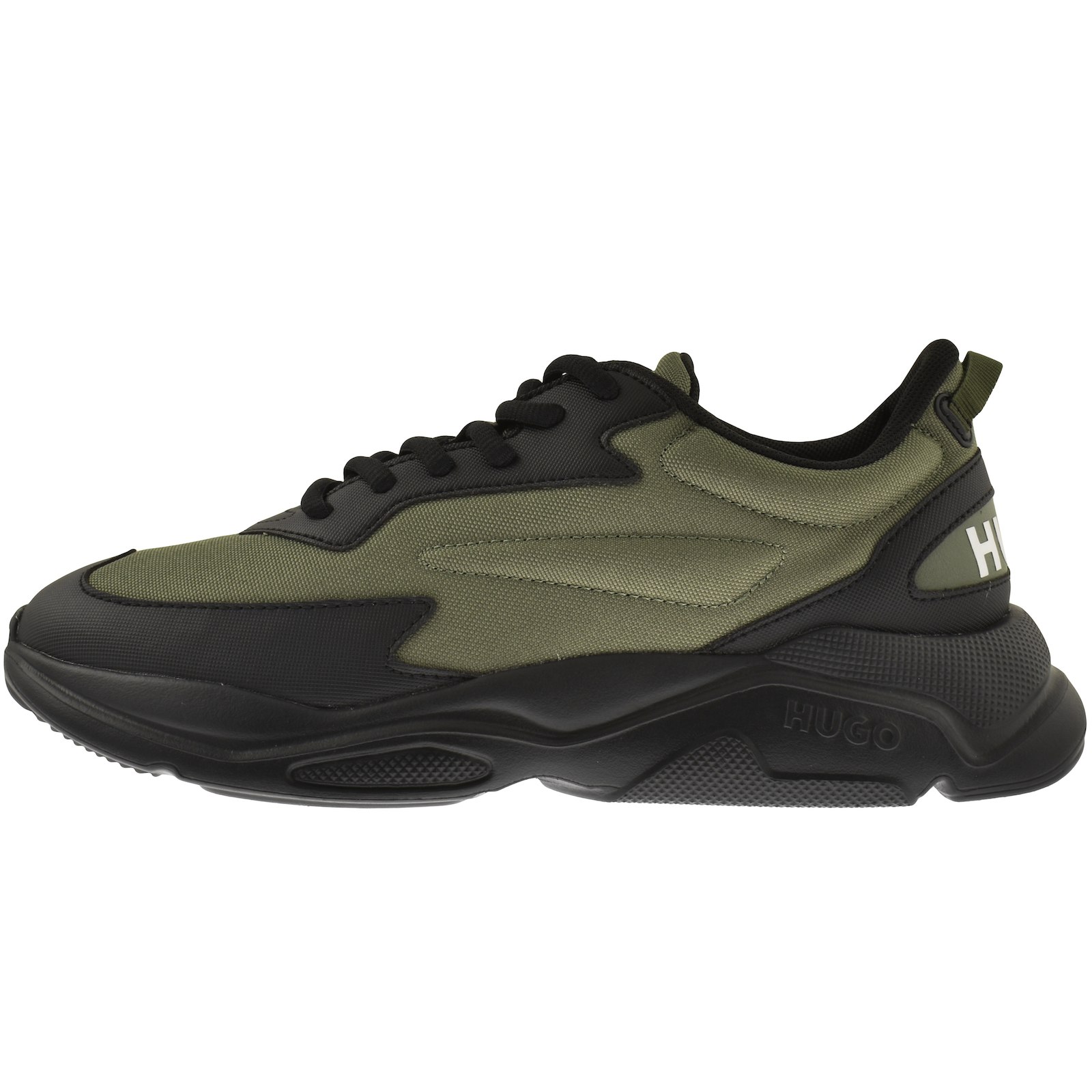 Shop Hugo Leon Runner Trainers Green