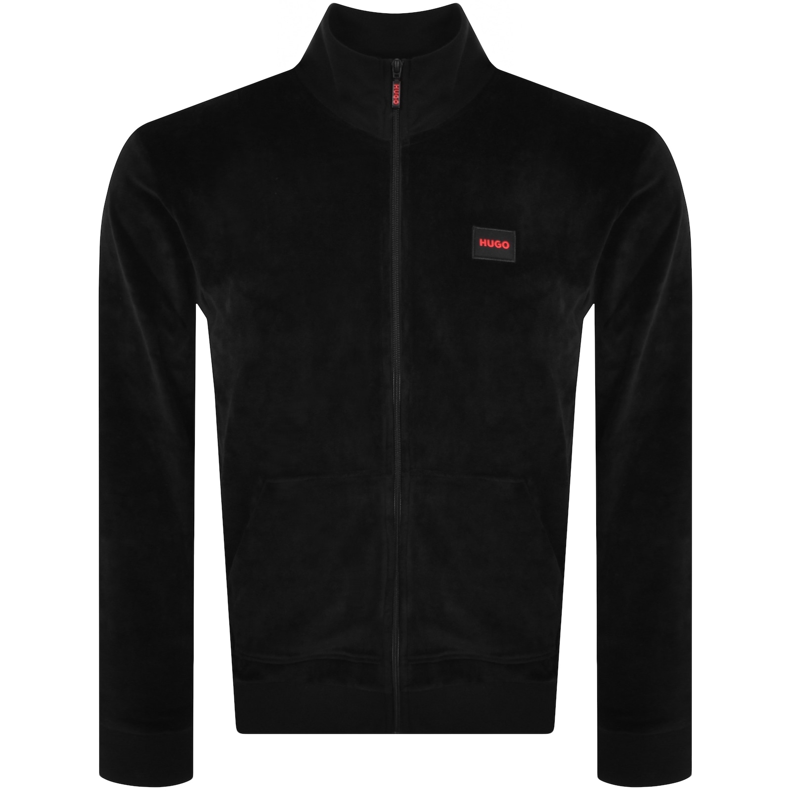 Hugo Boss Hugo Full Zip Black Label Sweatshirt Black In Black