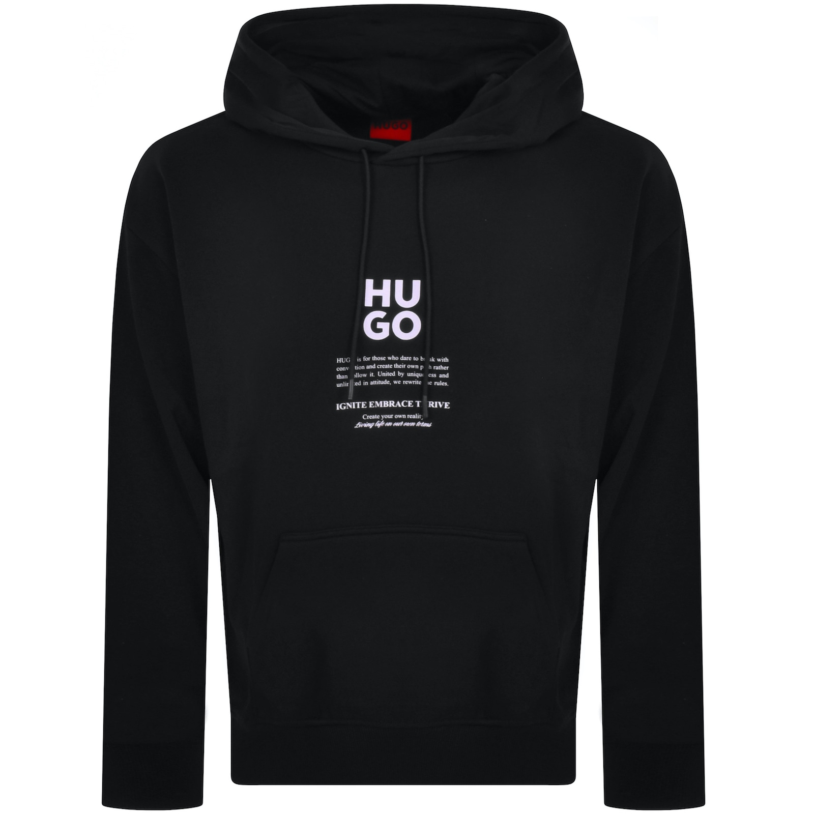 Shop Hugo Dflohood Hoodie Black