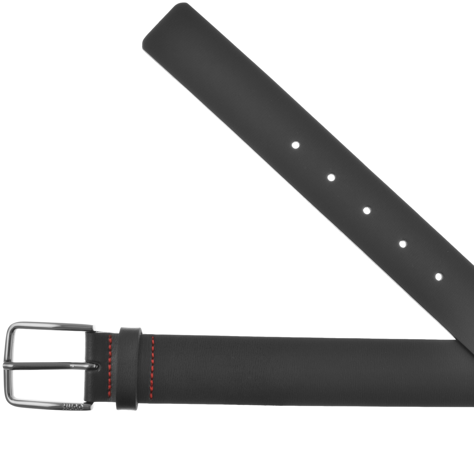 Shop Hugo Gerik Leather Belt Black