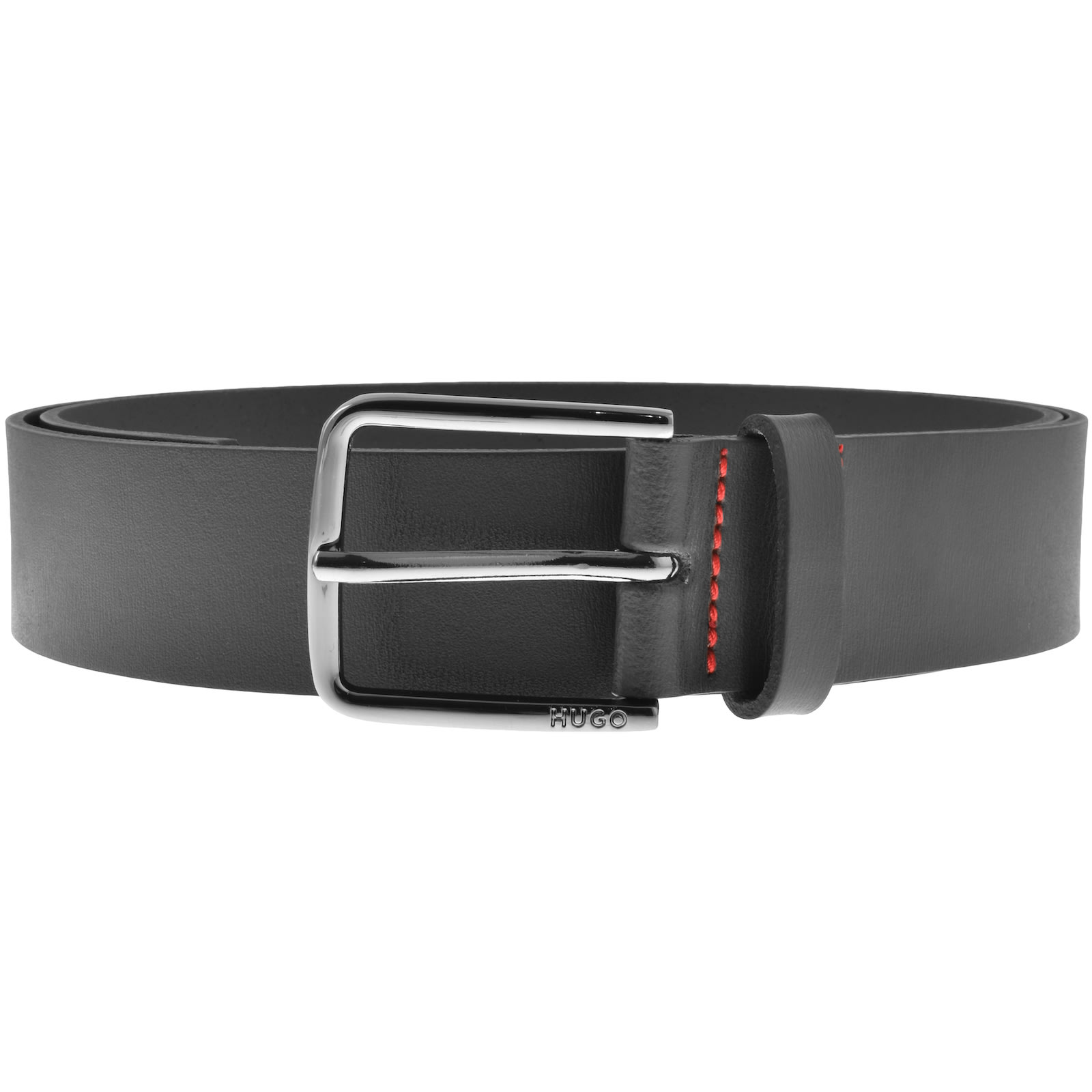 Shop Hugo Gerik Leather Belt Black