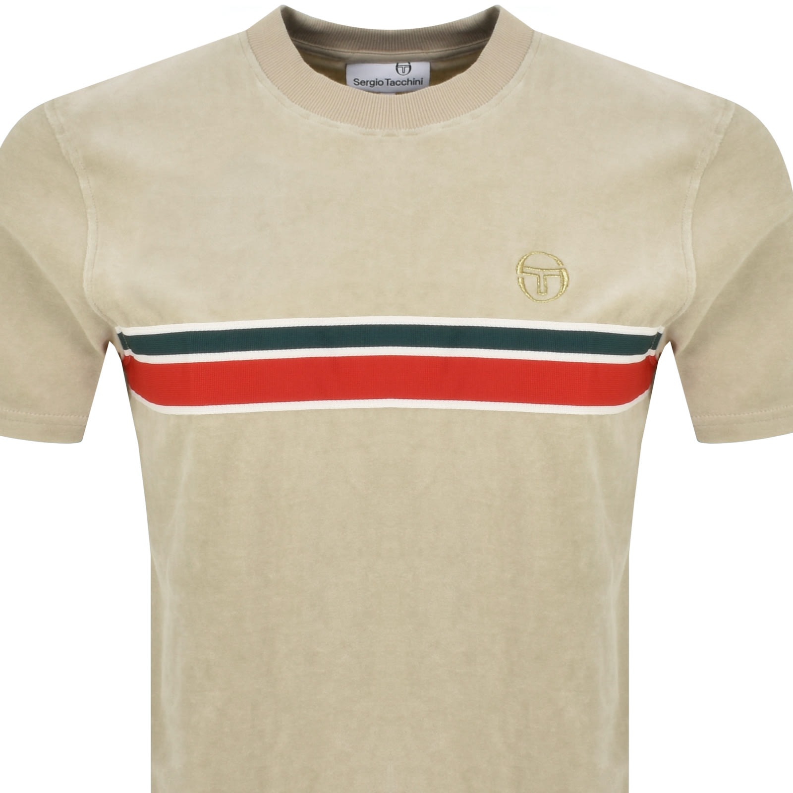 Shop Sergio Tacchini Ayme T Shirt Cream