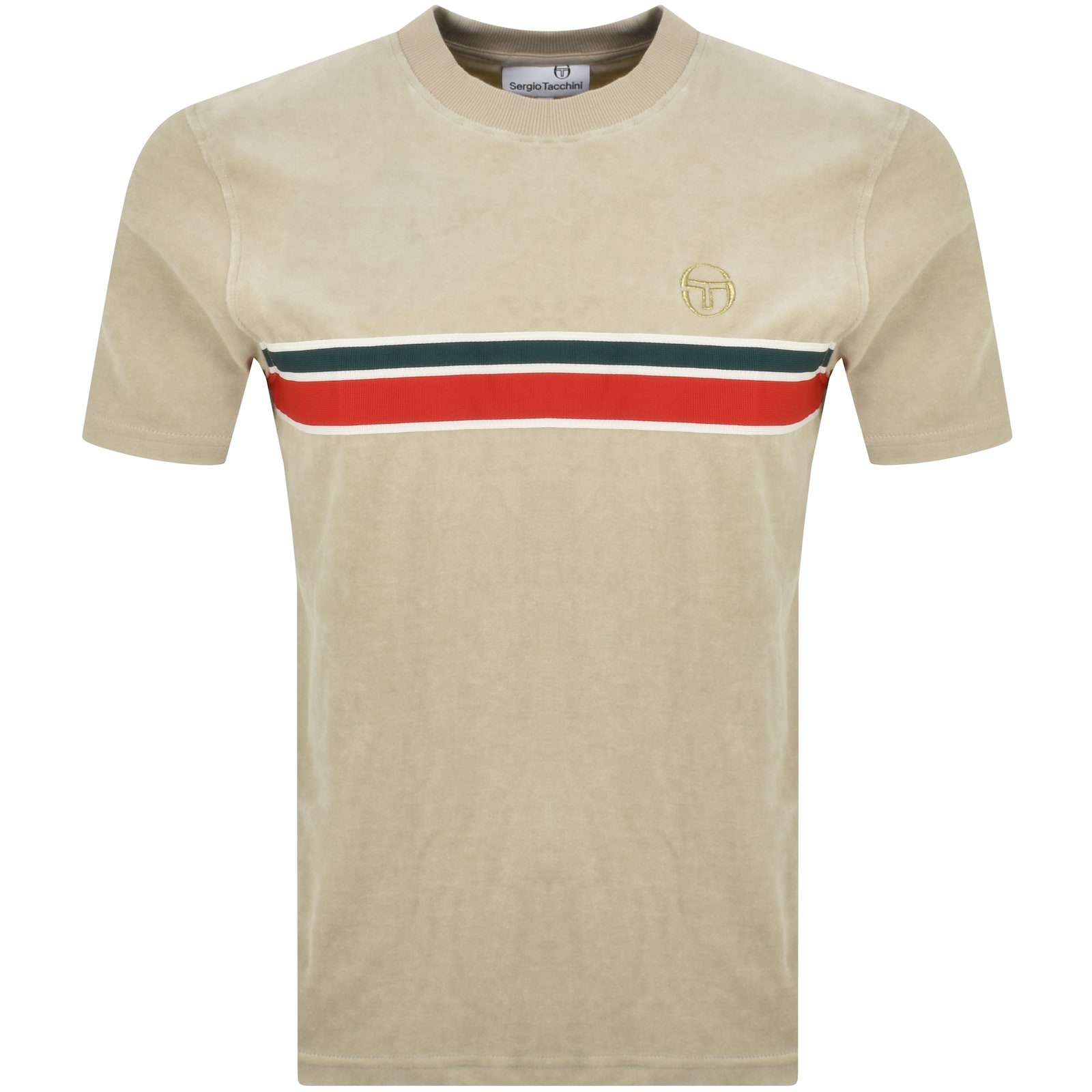 Shop Sergio Tacchini Ayme T Shirt Cream