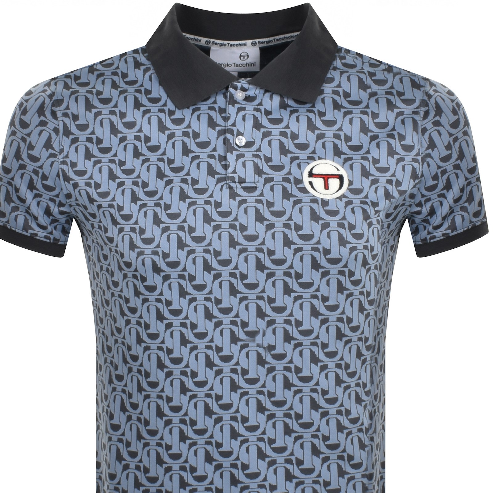 Shop Sergio Tacchini Wilmer Polo T Shirt Blue