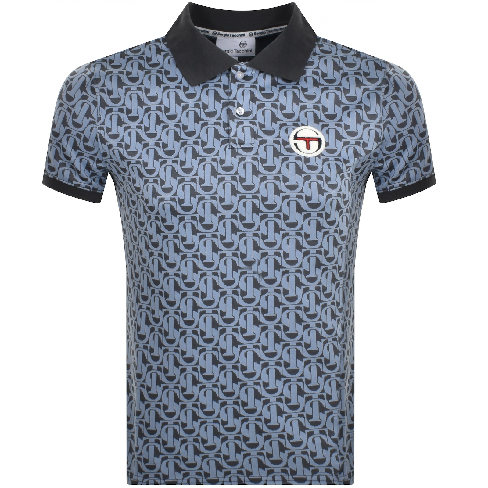 Shop Sergio Tacchini Wilmer Polo T Shirt Blue