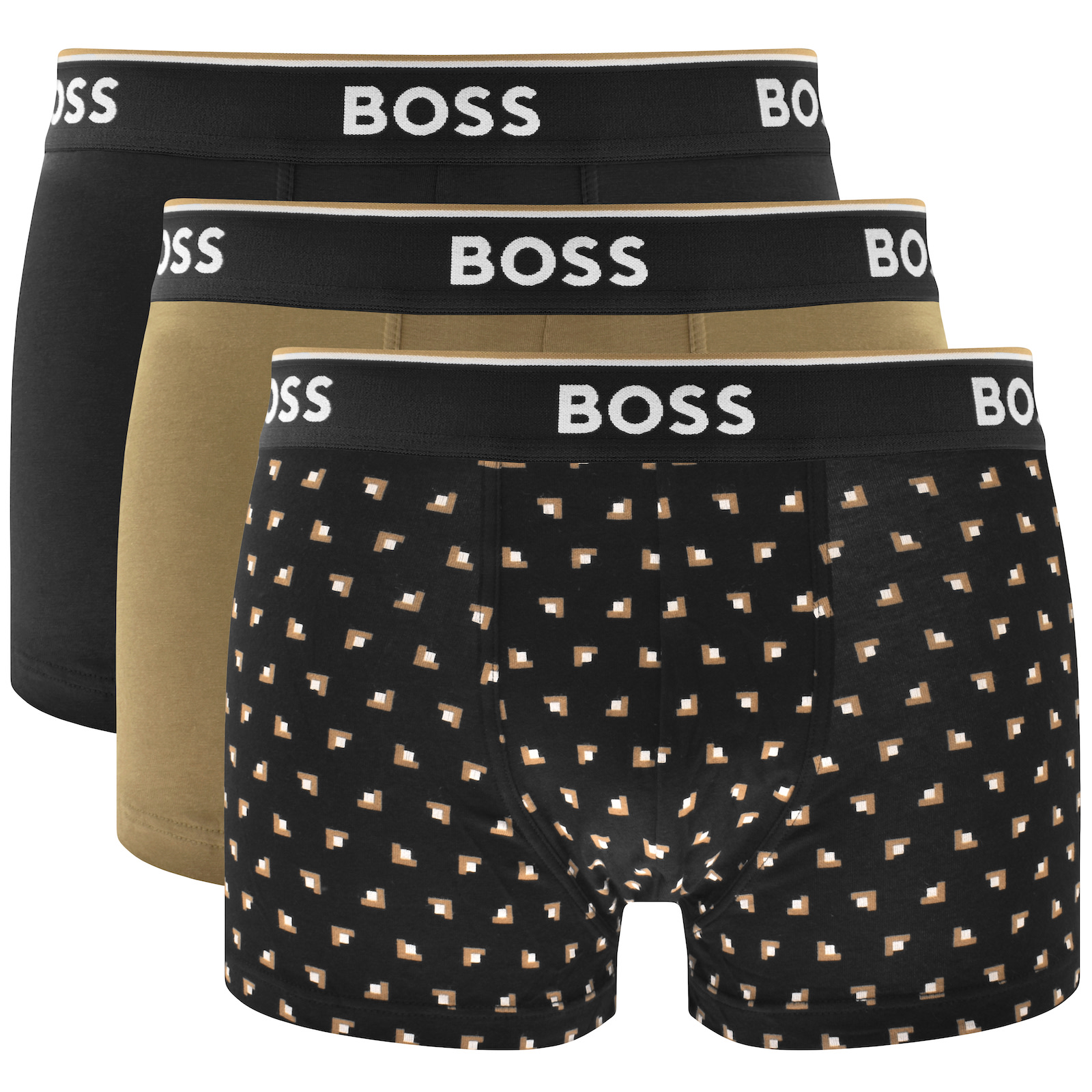 Shop Boss Business Boss Underwear 3 Pack Power Trunks In Black