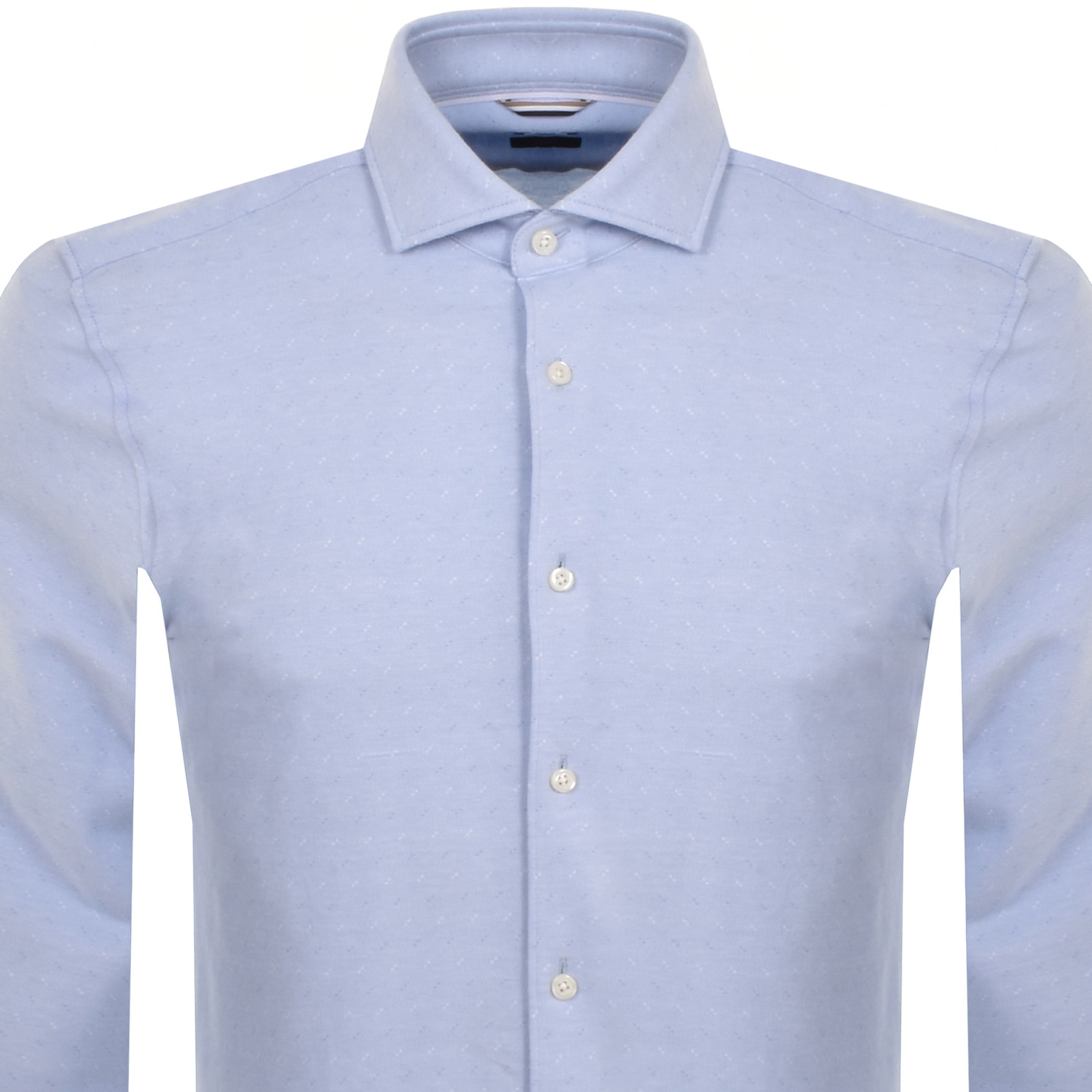 Shop Boss Business Boss C Hal Spread Long Sleeved Shirt Blue