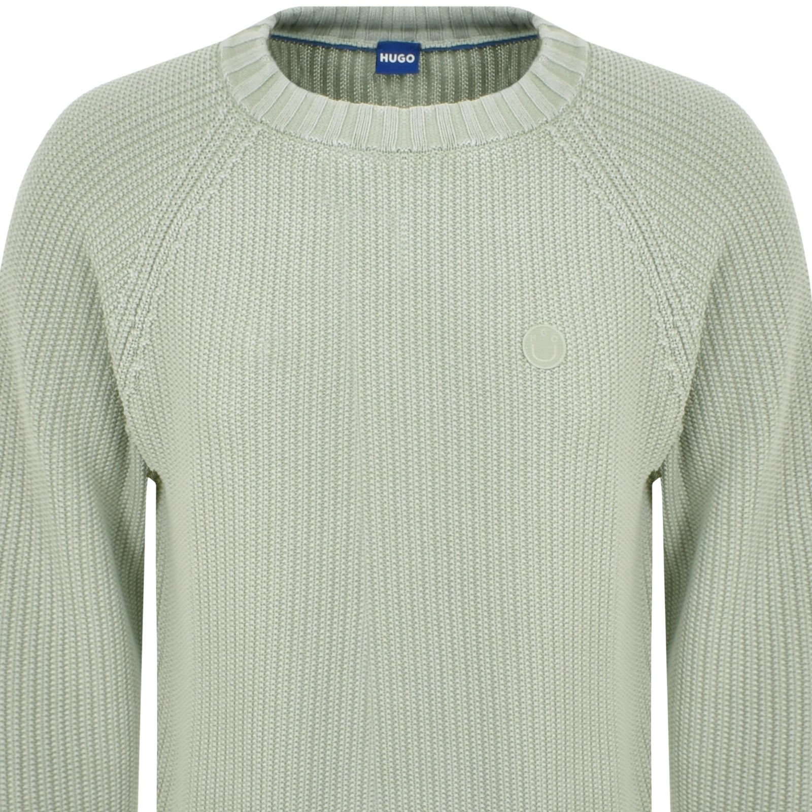 Shop Hugo Blue Sondye Knit Jumper Green