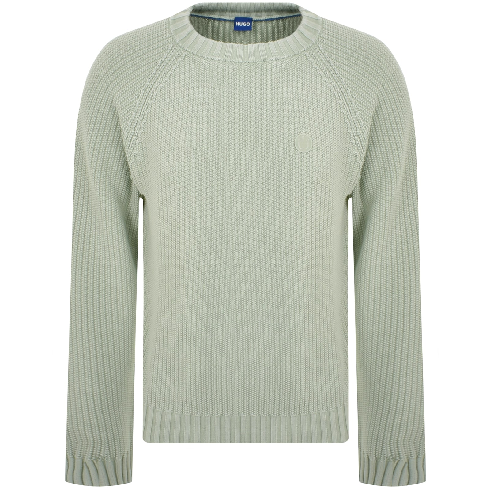 Shop Hugo Blue Sondye Knit Jumper Green