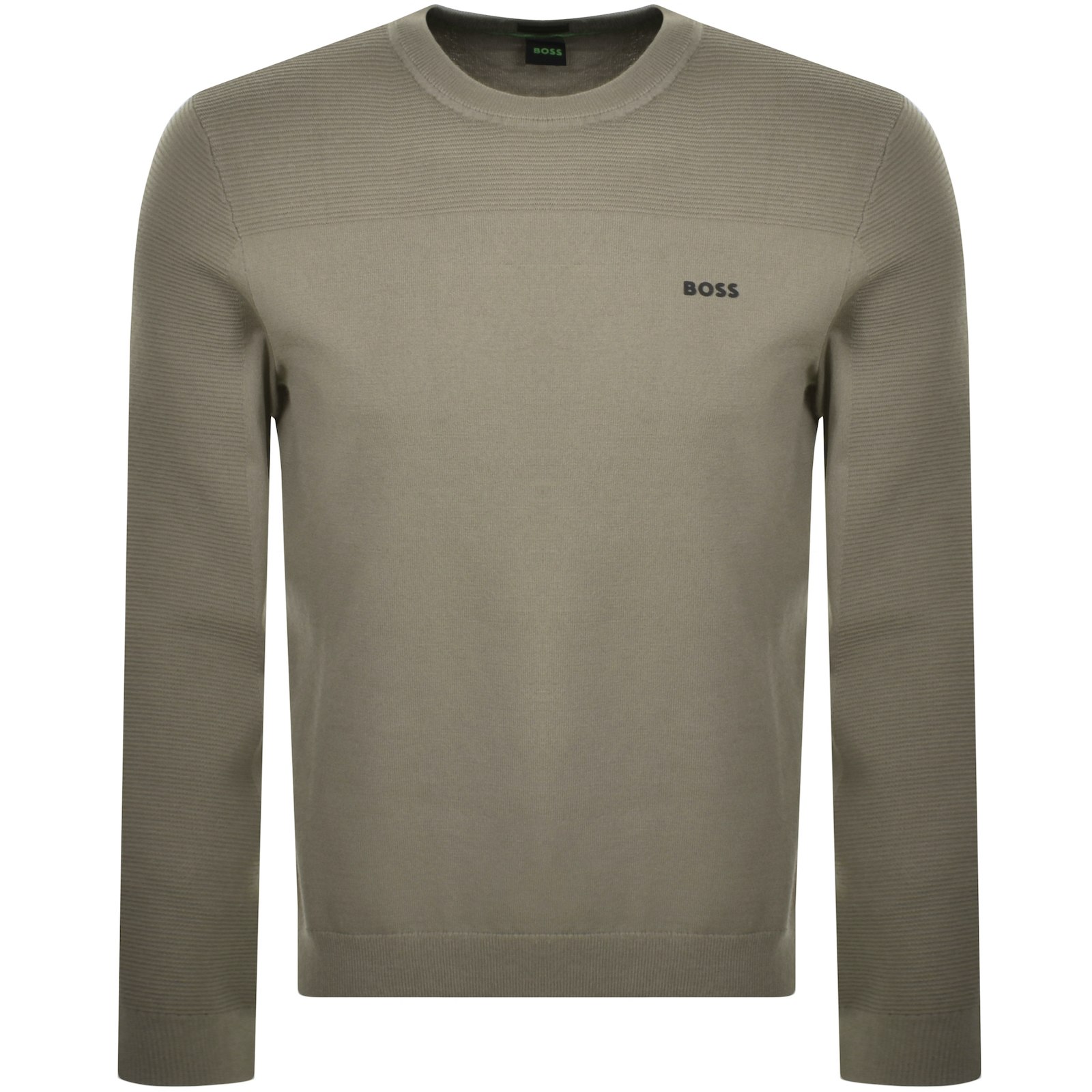 Shop Boss Athleisure Boss Momentum X Knit Jumper Khaki