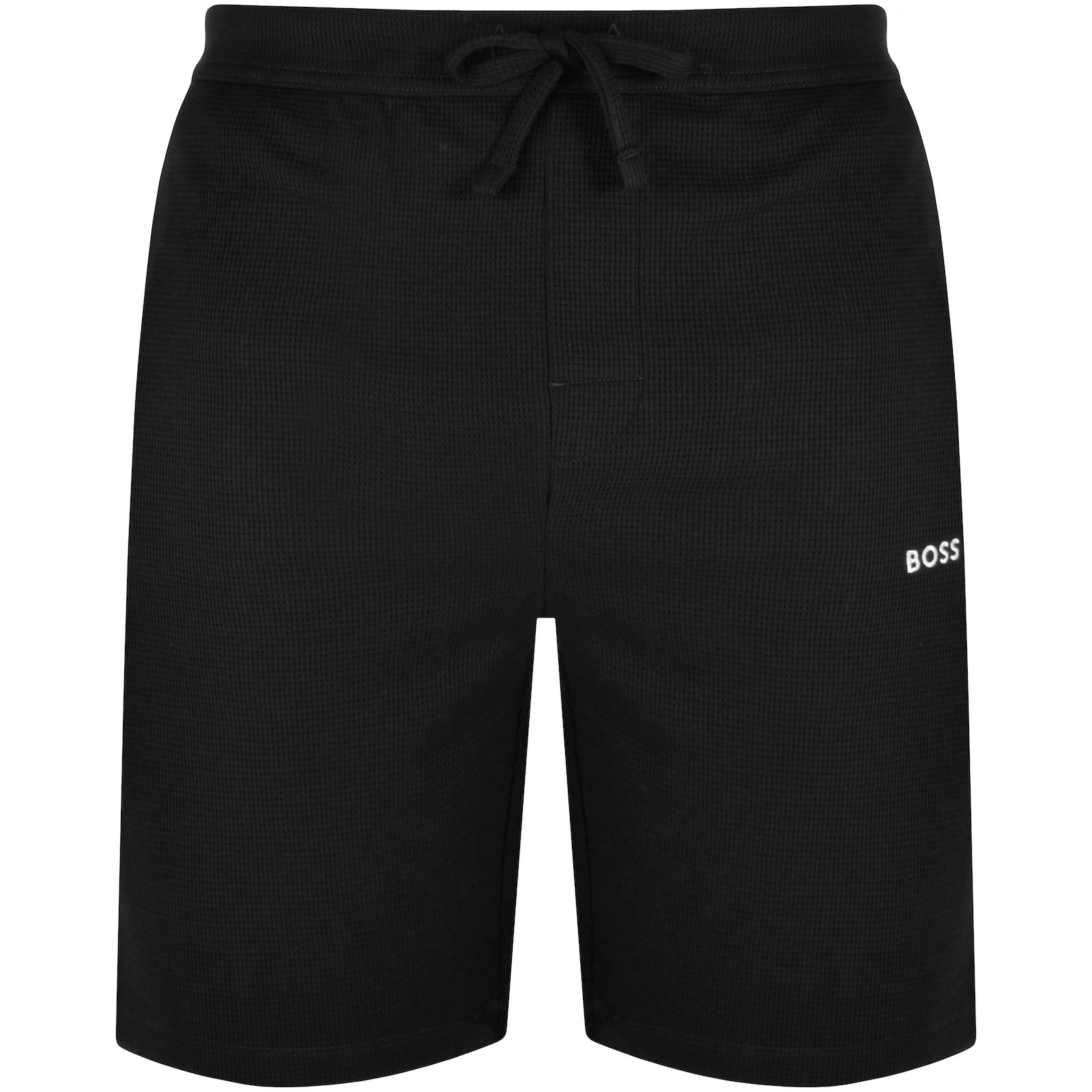 Shop Boss Business Boss Lounge Waffle Shorts Black