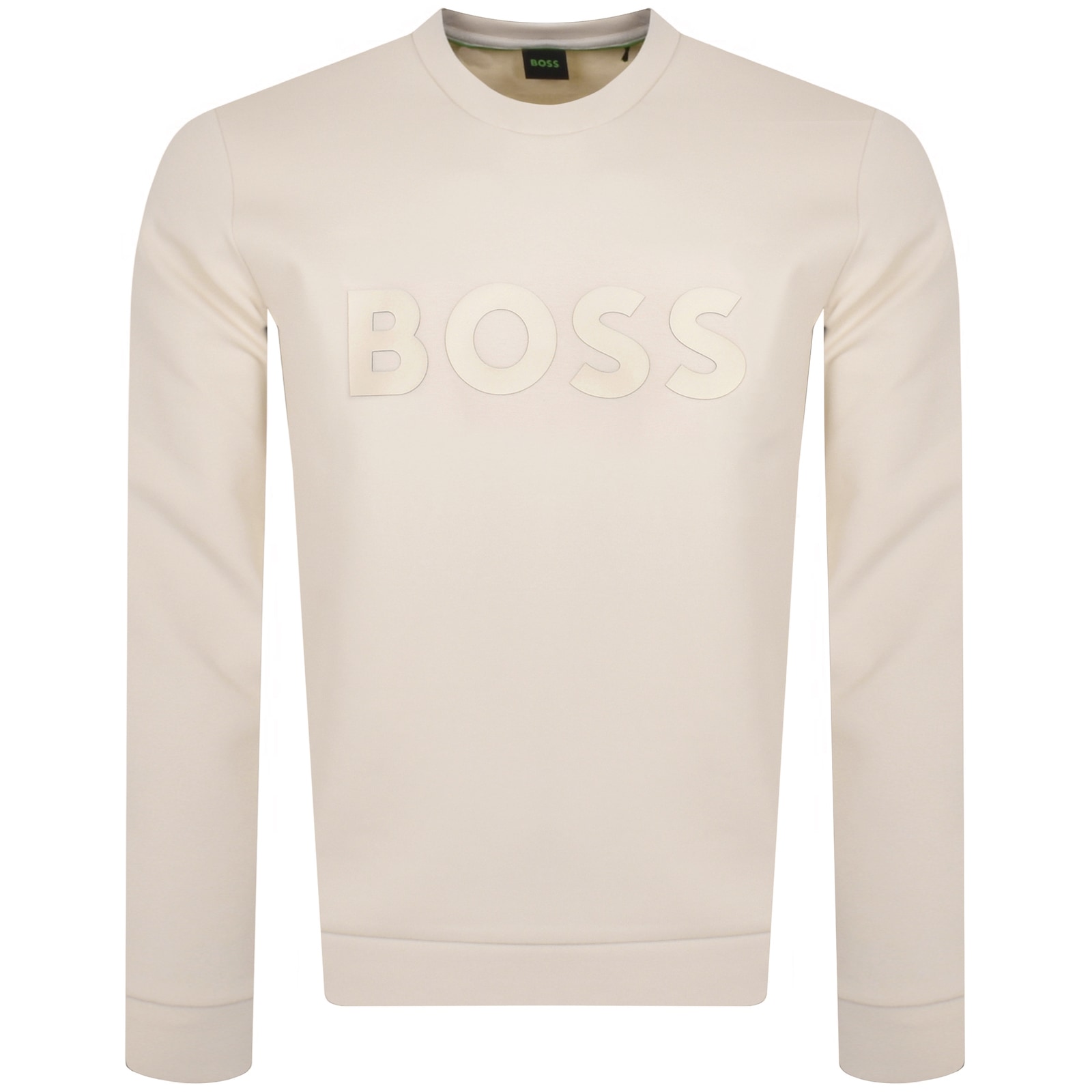 Shop Boss Athleisure Boss Salbo Sweatshirt Beige