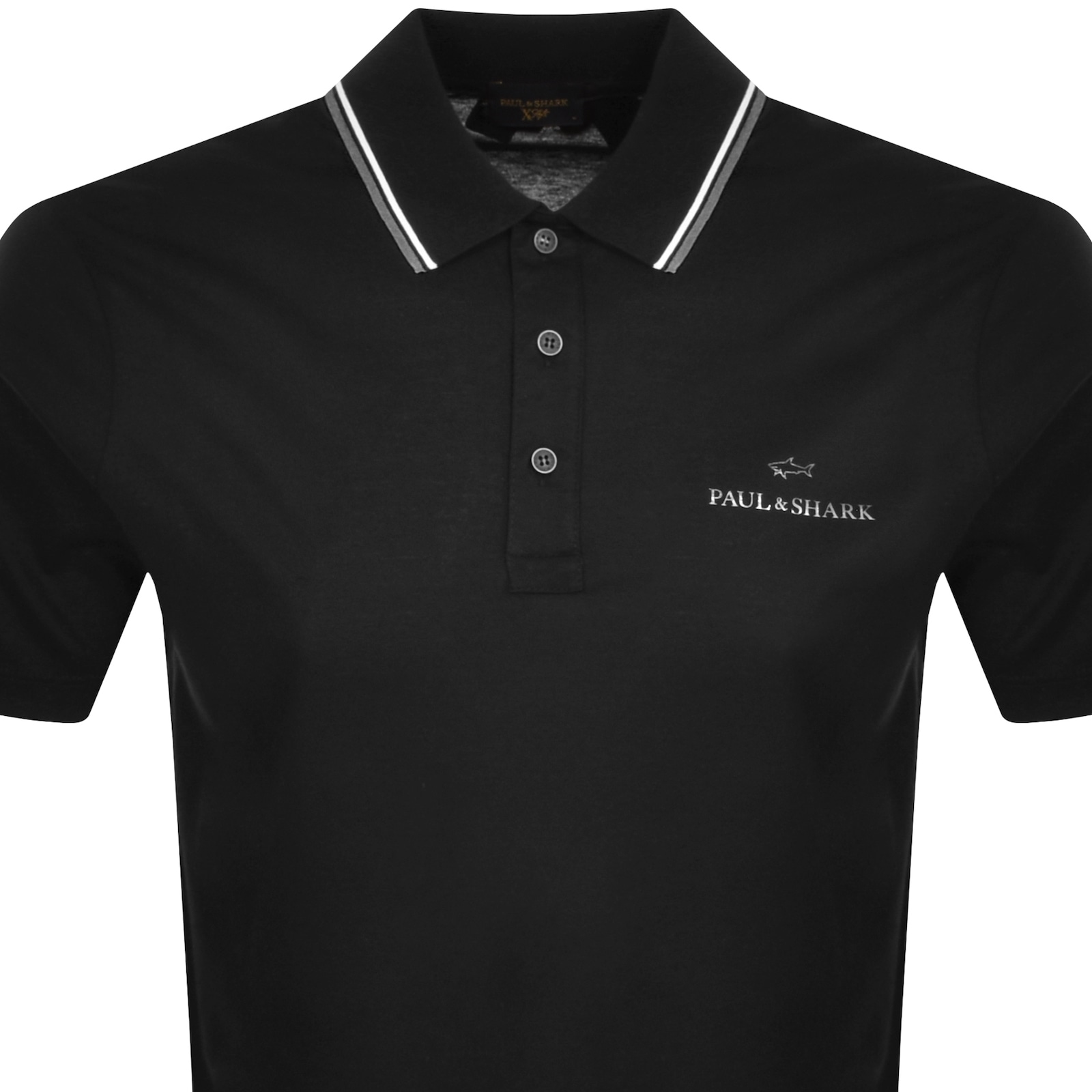 Shop Paul &amp; Shark Paul And Shark Short Sleeved Polo T Shirt Black