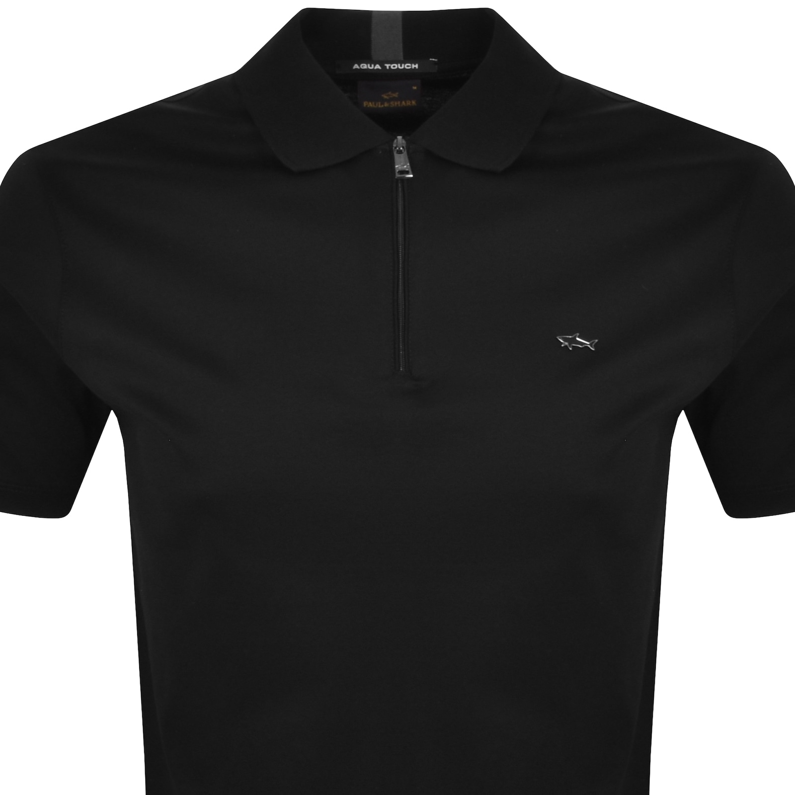 Shop Paul &amp; Shark Paul And Shark Aqua Interlock Polo Black