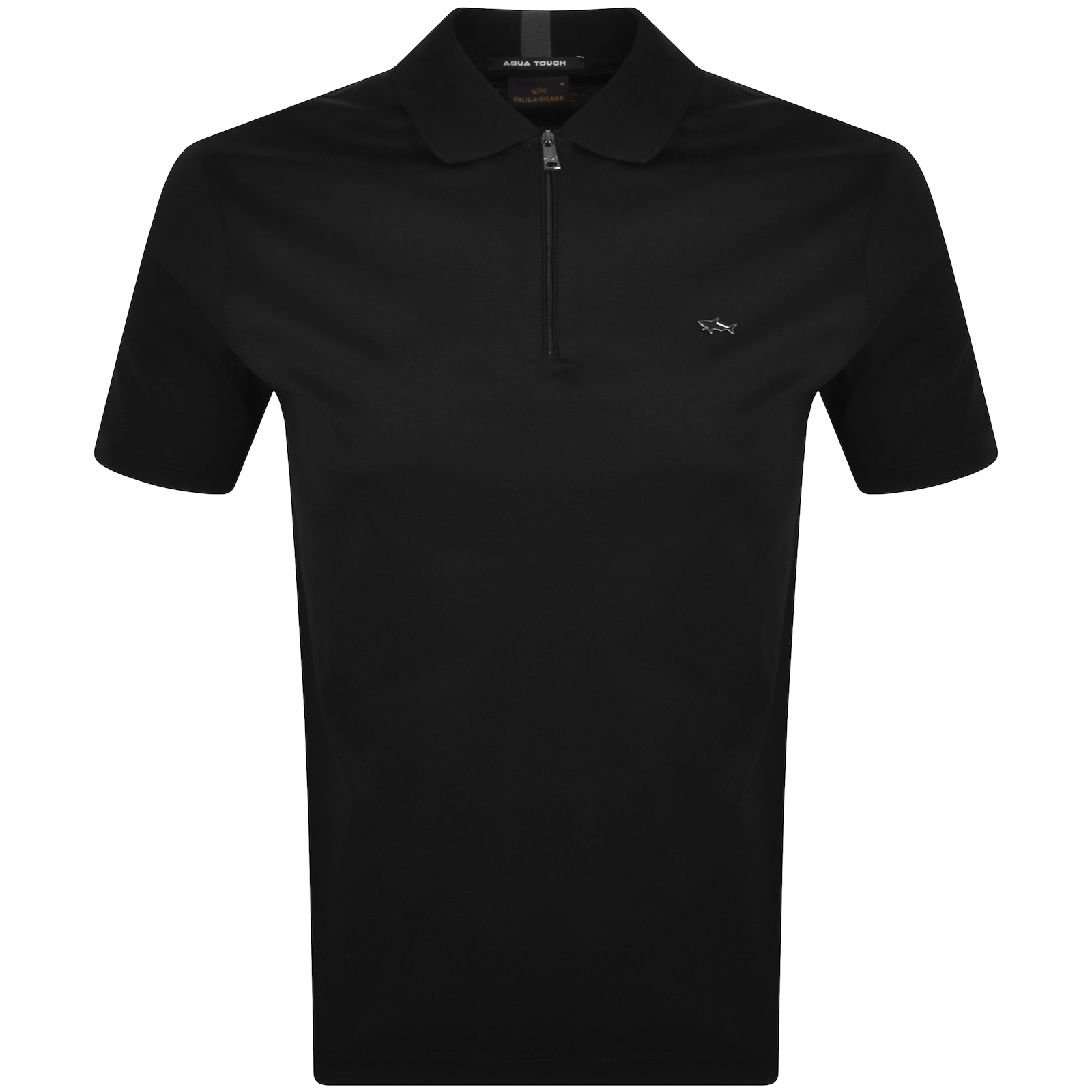 Shop Paul &amp; Shark Paul And Shark Aqua Interlock Polo Black